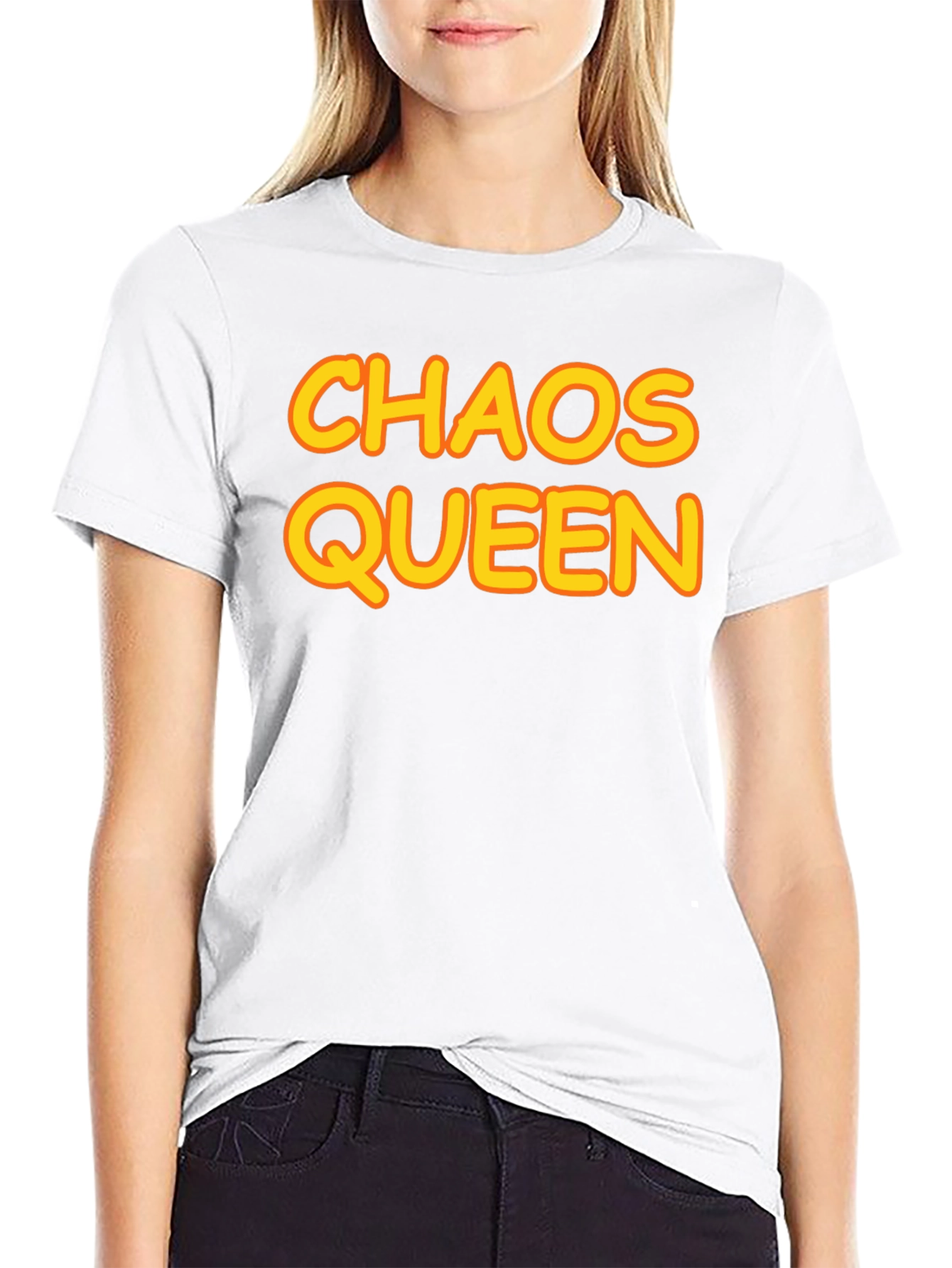 Chaos Queen Graphic T-Shirt - Black