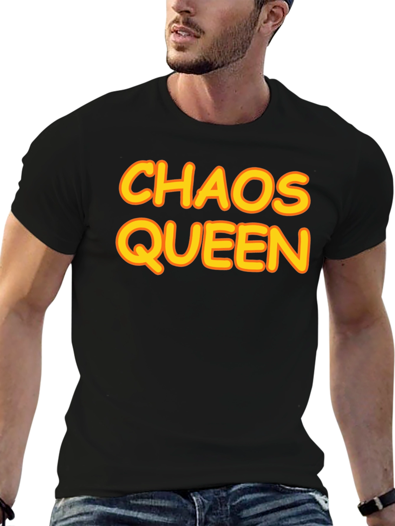 Chaos Queen Graphic T-Shirt - Black