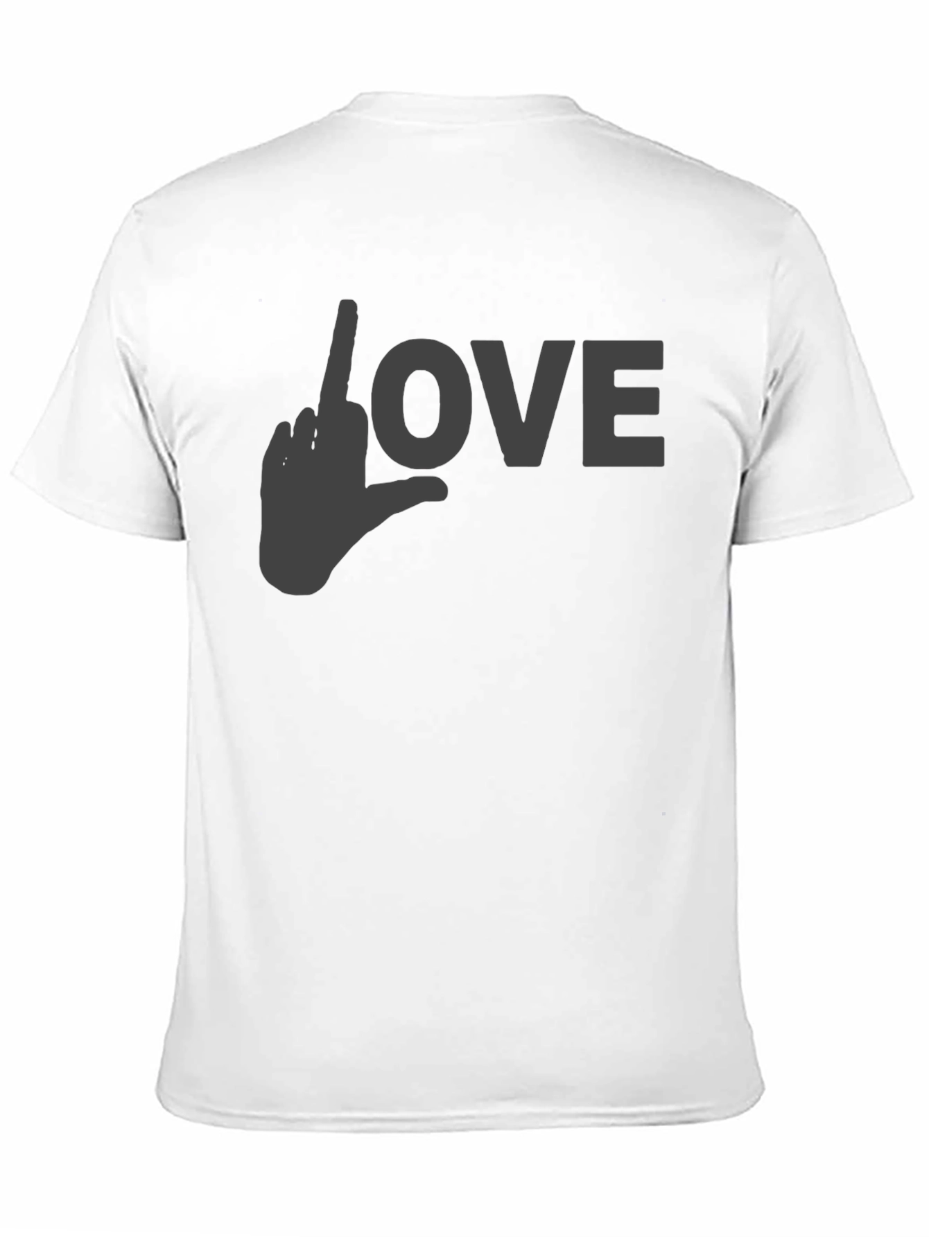Love Gesture Graphic T-Shirt - Black