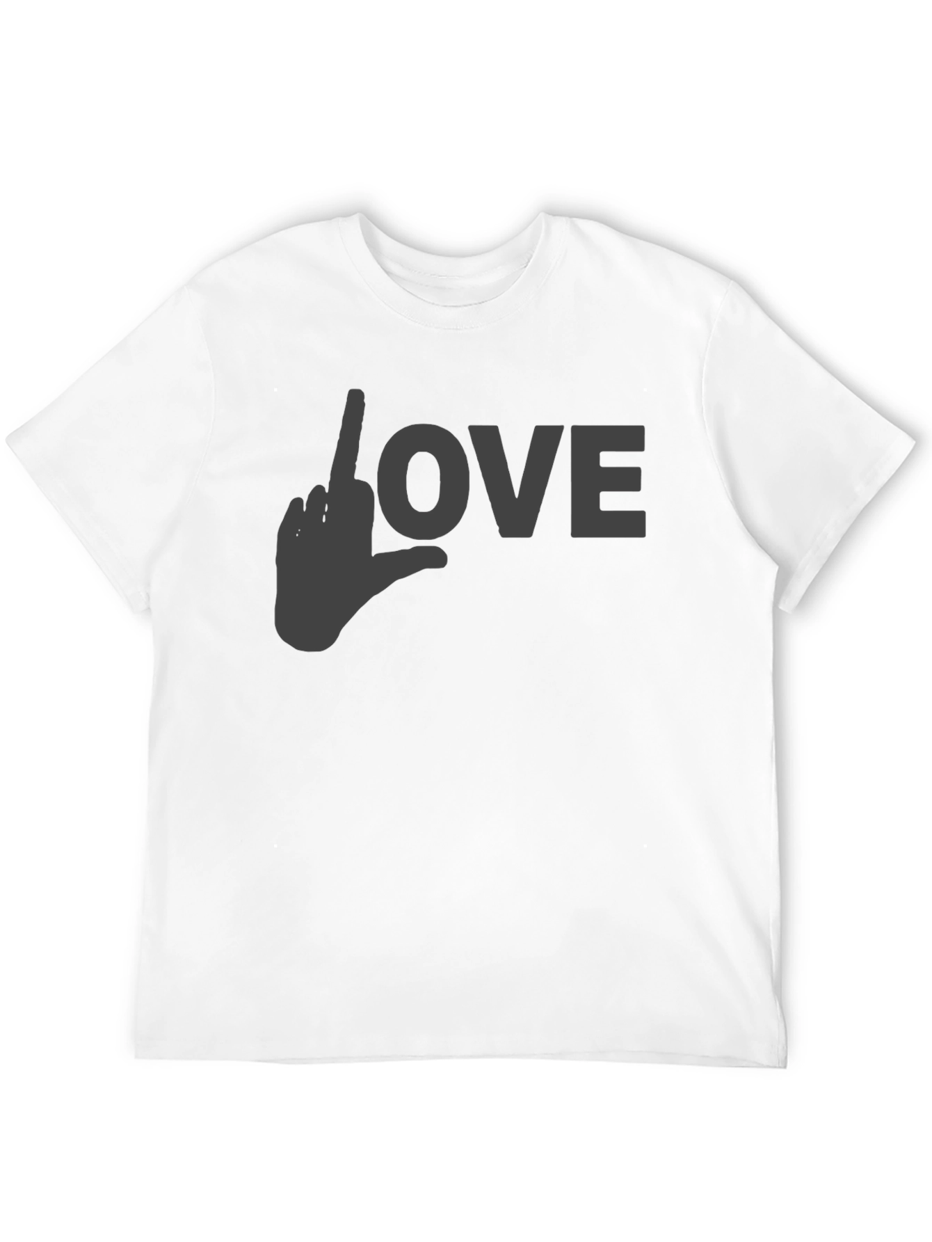 Love Gesture Graphic T-Shirt - Black
