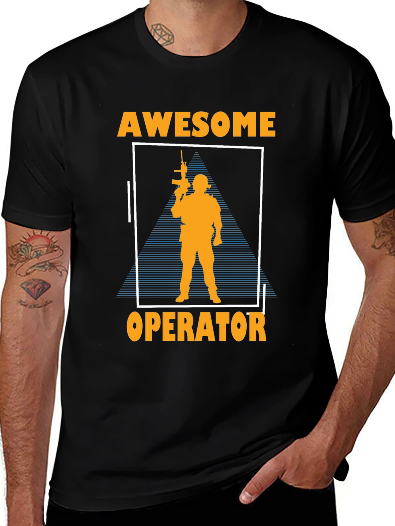 Awesome Operator Graphic T-Shirt - Black