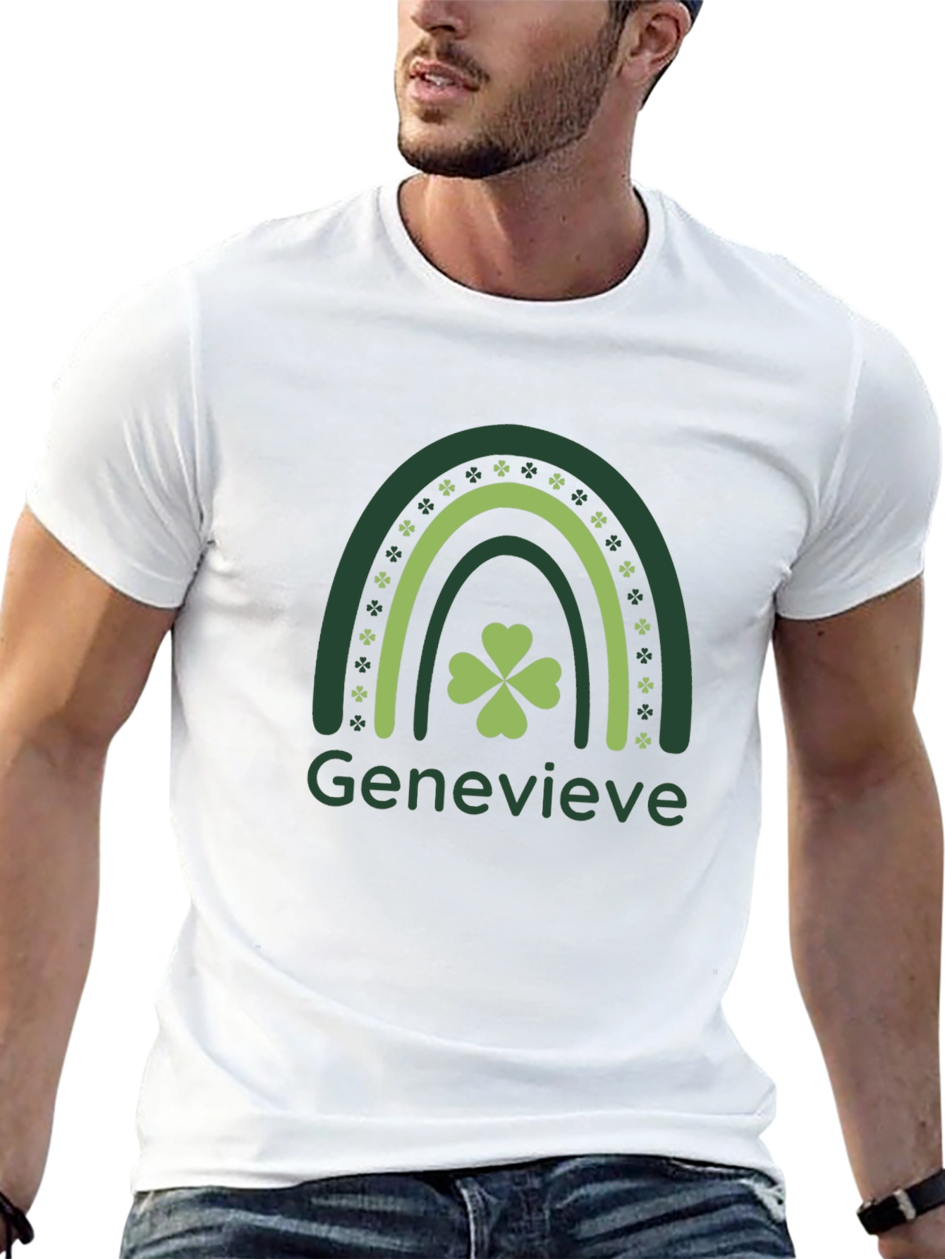 St. Patricks Day Genevieve Rainbow T-Shirt