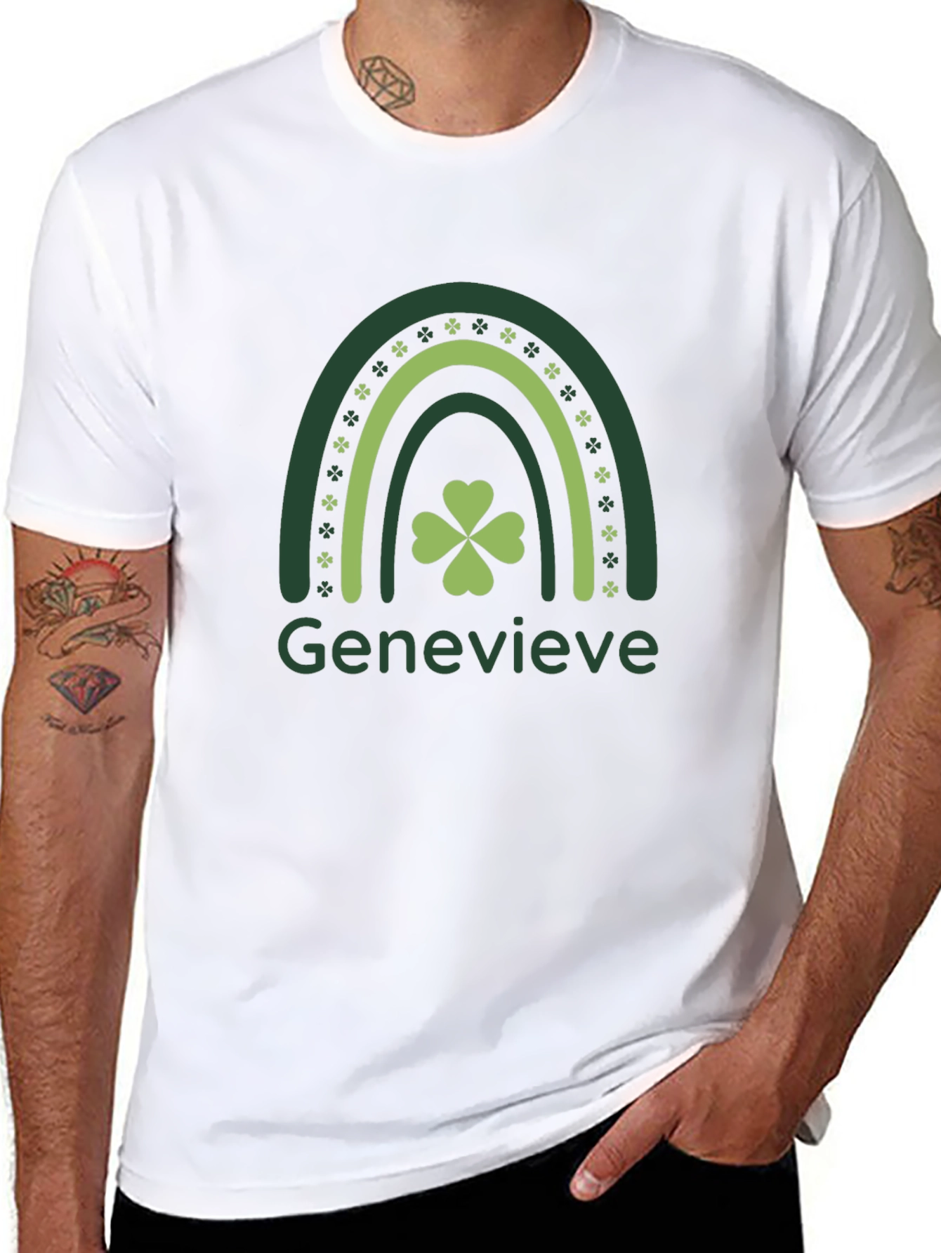 St. Patricks Day Genevieve Rainbow T-Shirt