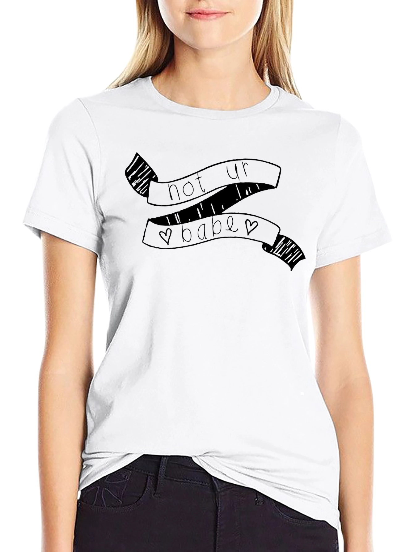 Not Your Babe Graphic T-Shirt - Black