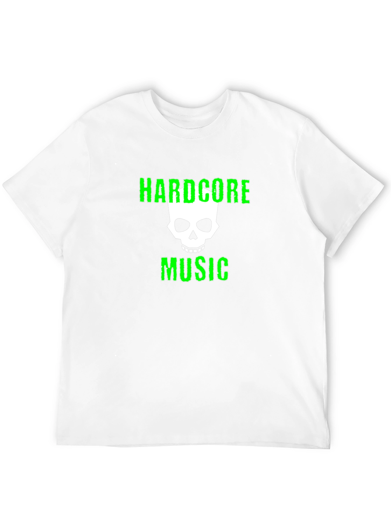 Hardcore Music T-Shirt with Skull Graphic