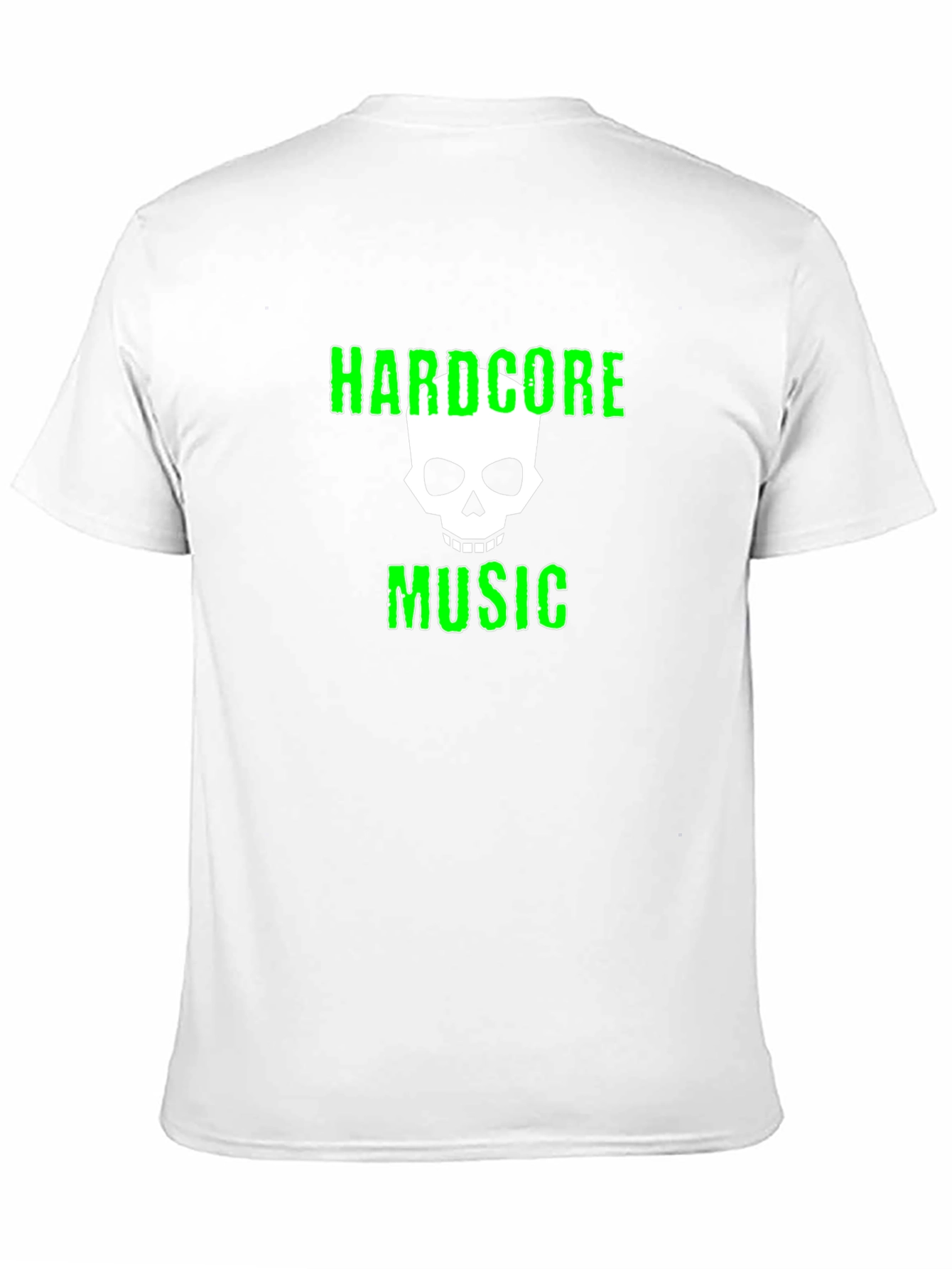 Hardcore Music T-Shirt with Skull Graphic