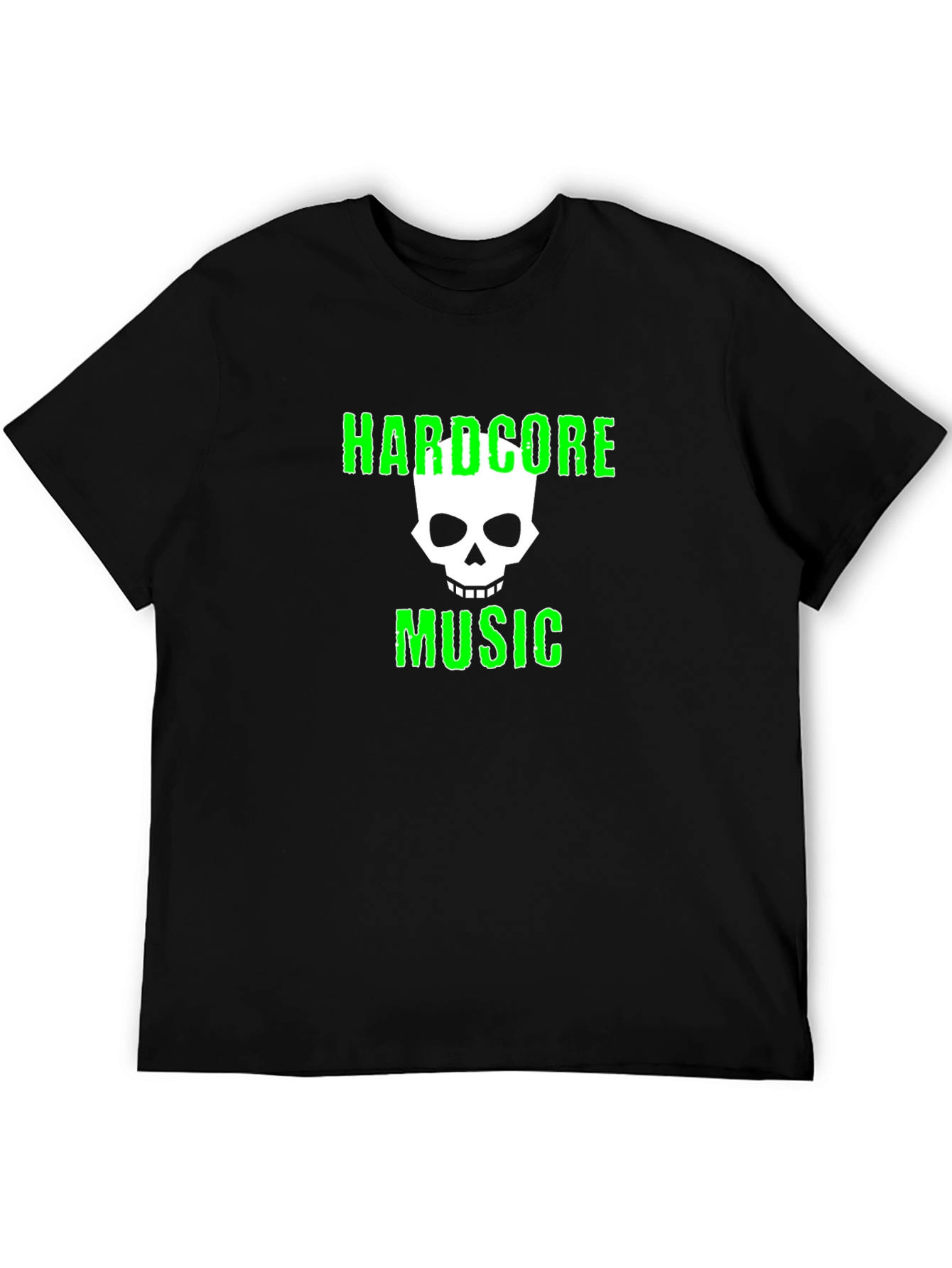 Hardcore Music T-Shirt with Skull Graphic