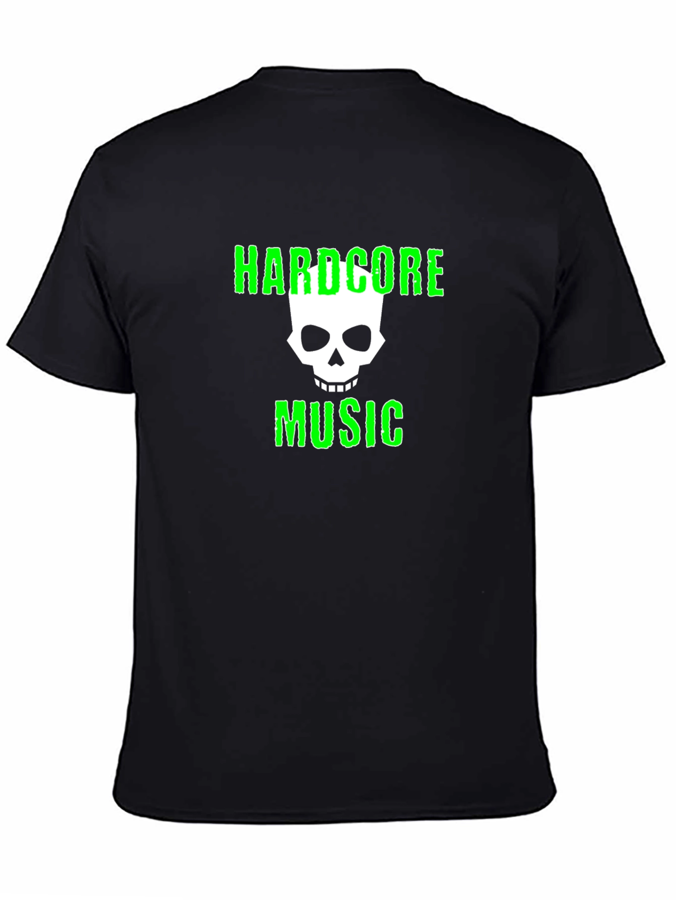 Hardcore Music T-Shirt with Skull Graphic