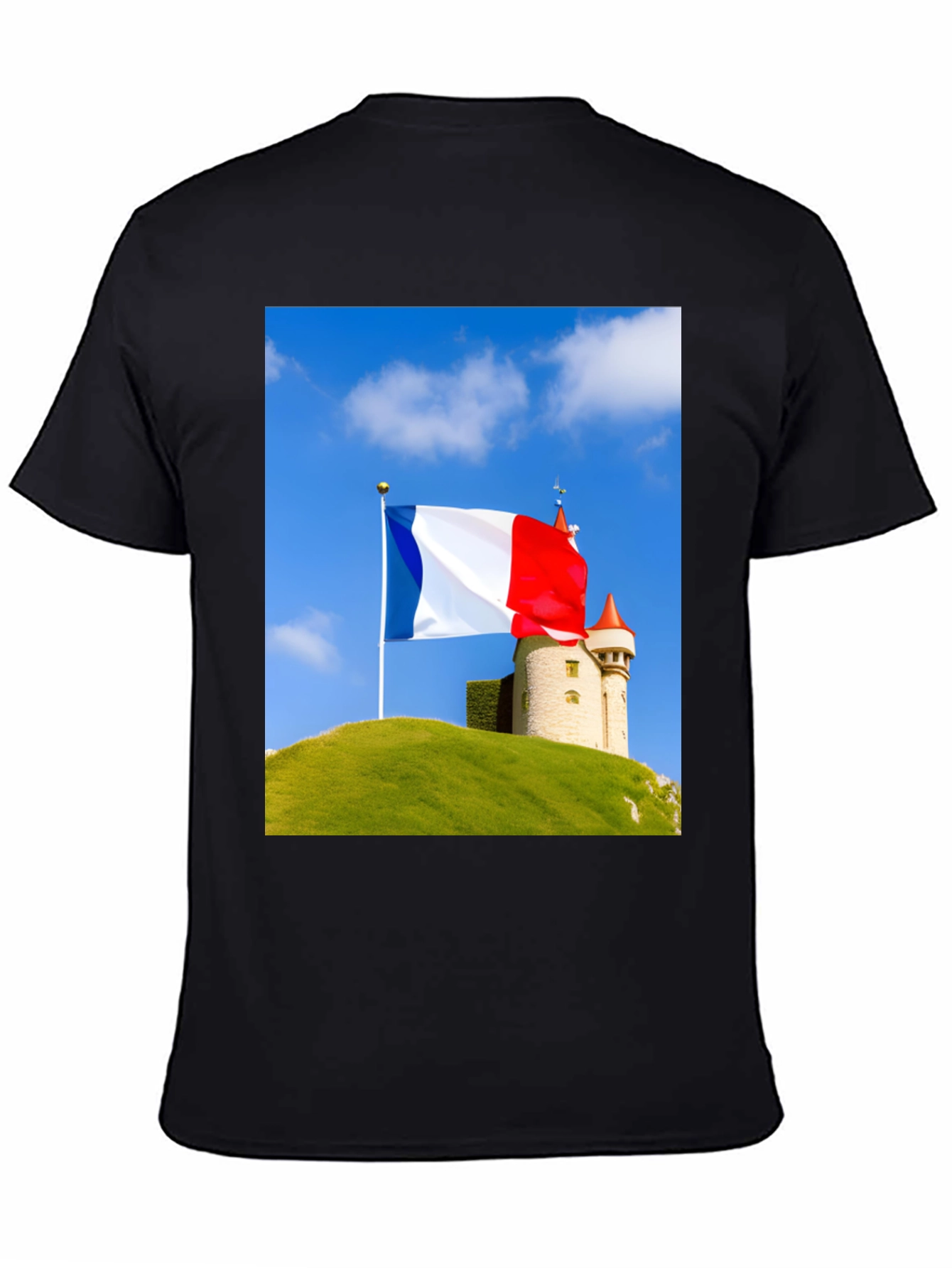 French Flag Castle T-Shirt