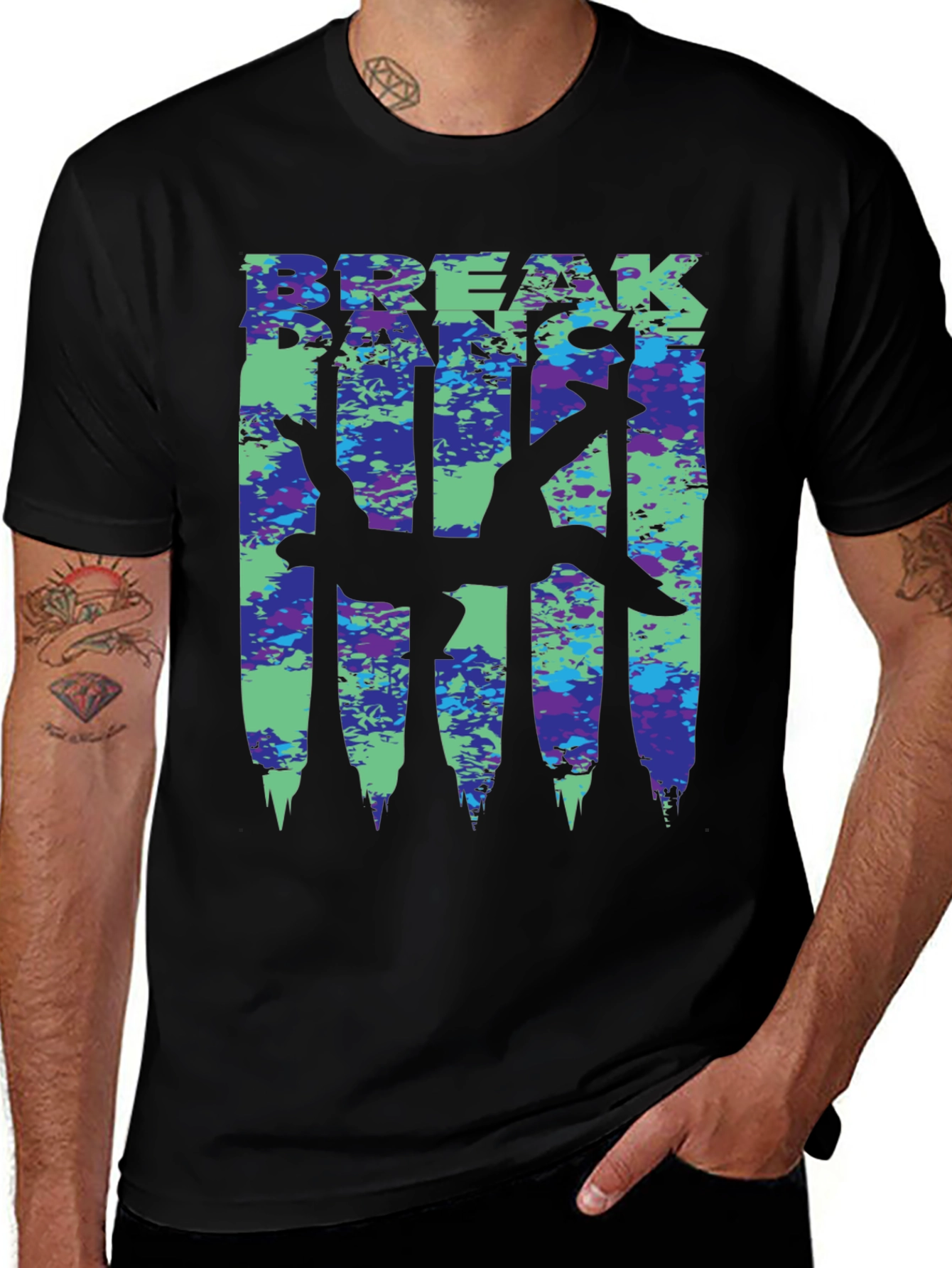 Breakdance T-Shirt - Dancer Silhouette - Stylish Streetwear