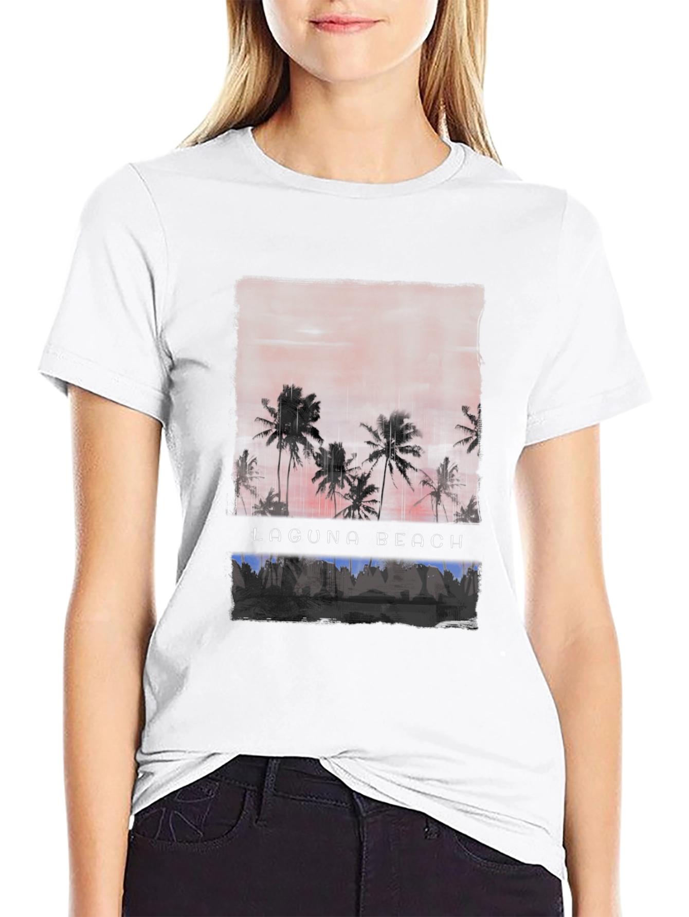 Laguna Beach Palm Tree Graphic Tee