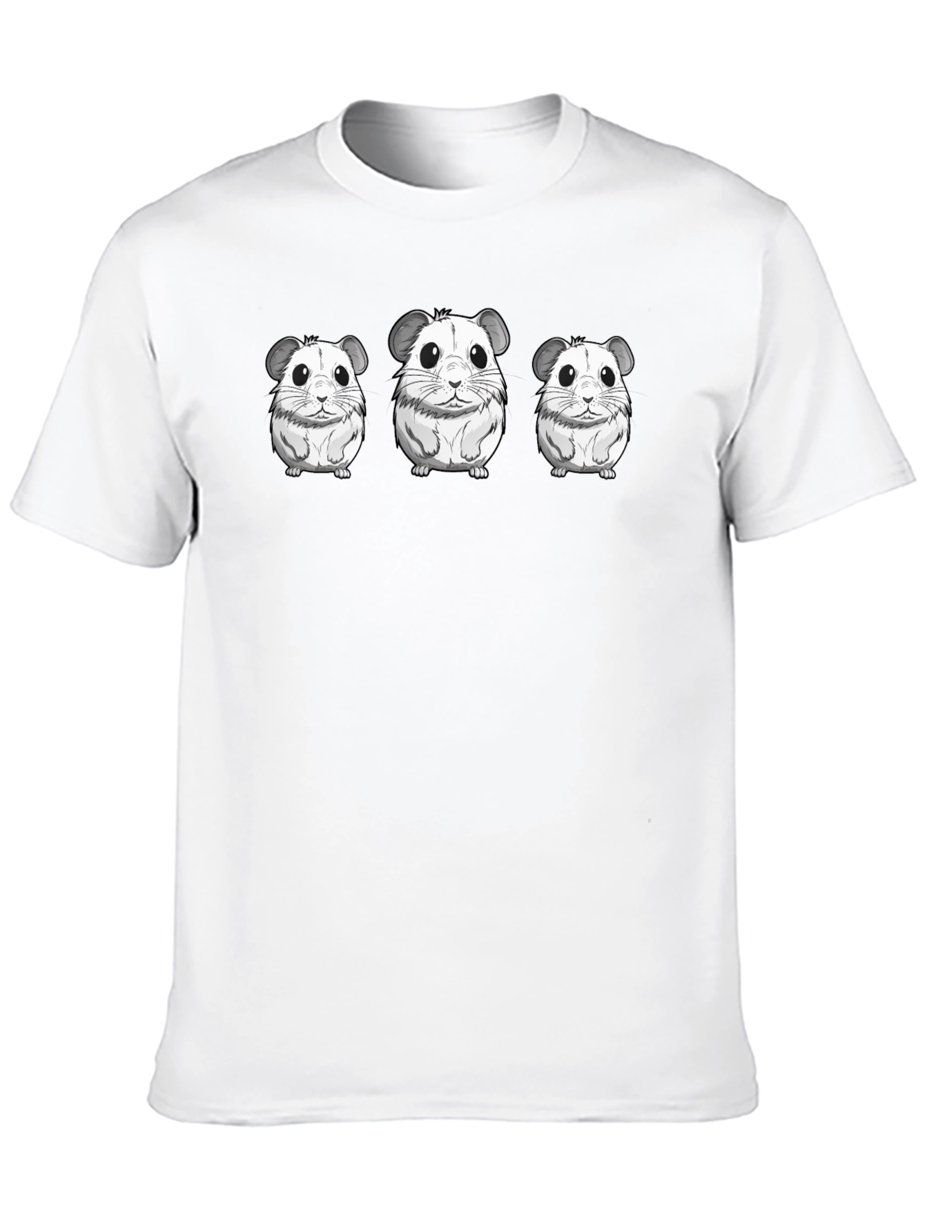 Cute Hamster T-Shirt - Black Graphic Tee