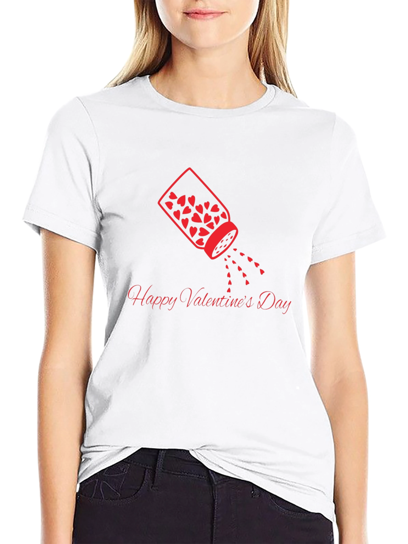 Valentines Day Heart Sprinkle Graphic Tee