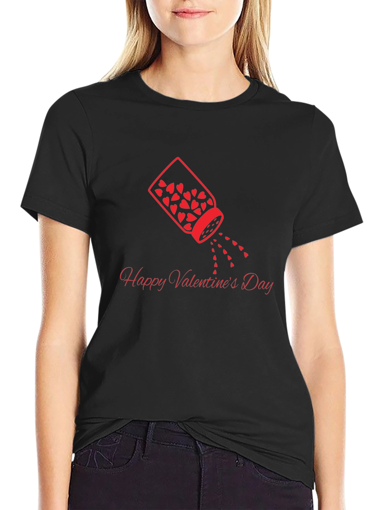 Valentines Day Heart Sprinkle Graphic Tee