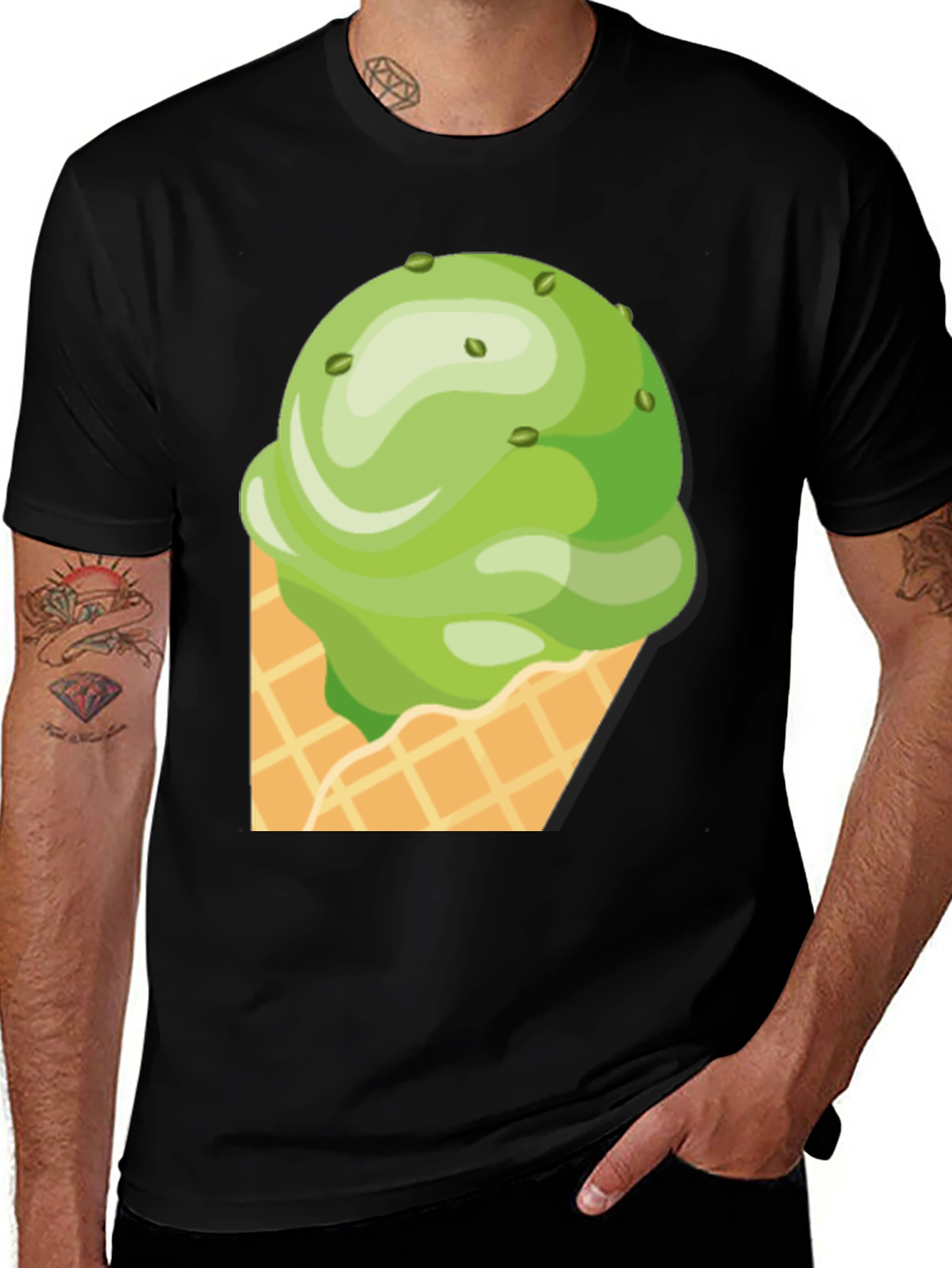 Ice Cream Graphic Tee - Fun Novelty T-Shirt