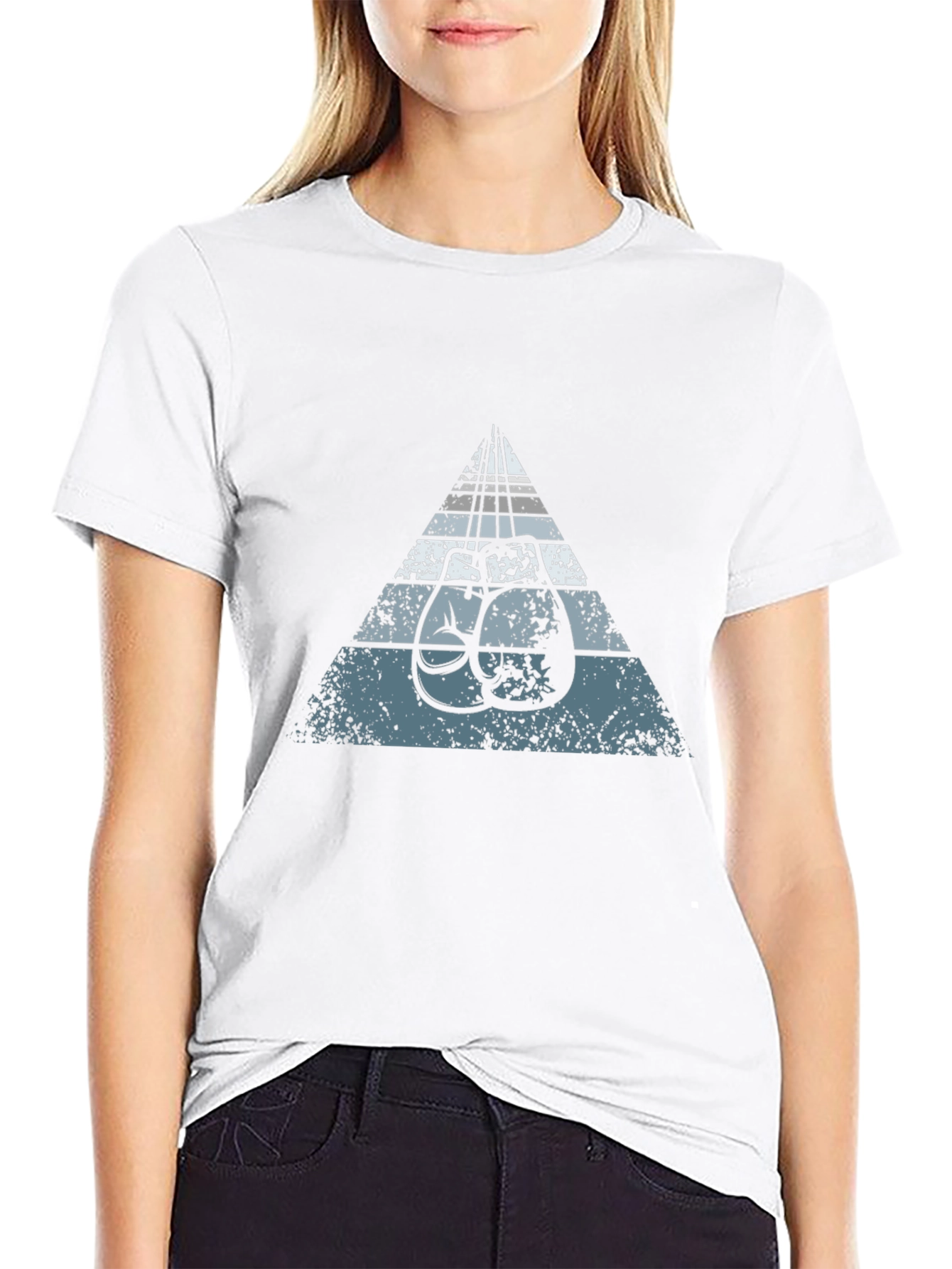 Retro Boxing Gloves Tee - Triangle Design