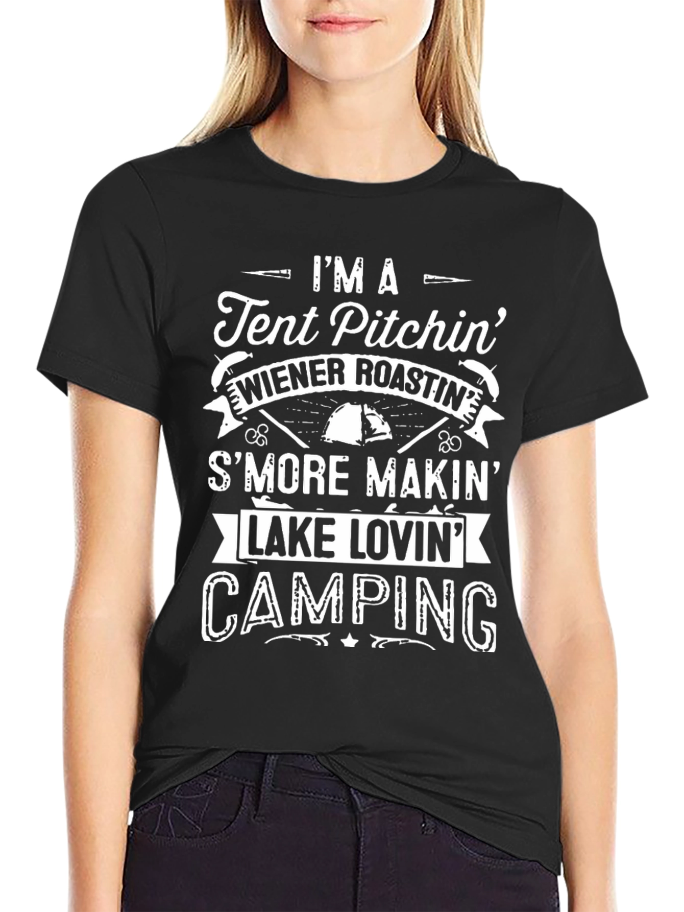 Camping Graphic Tee - Im A Tent Pitchin