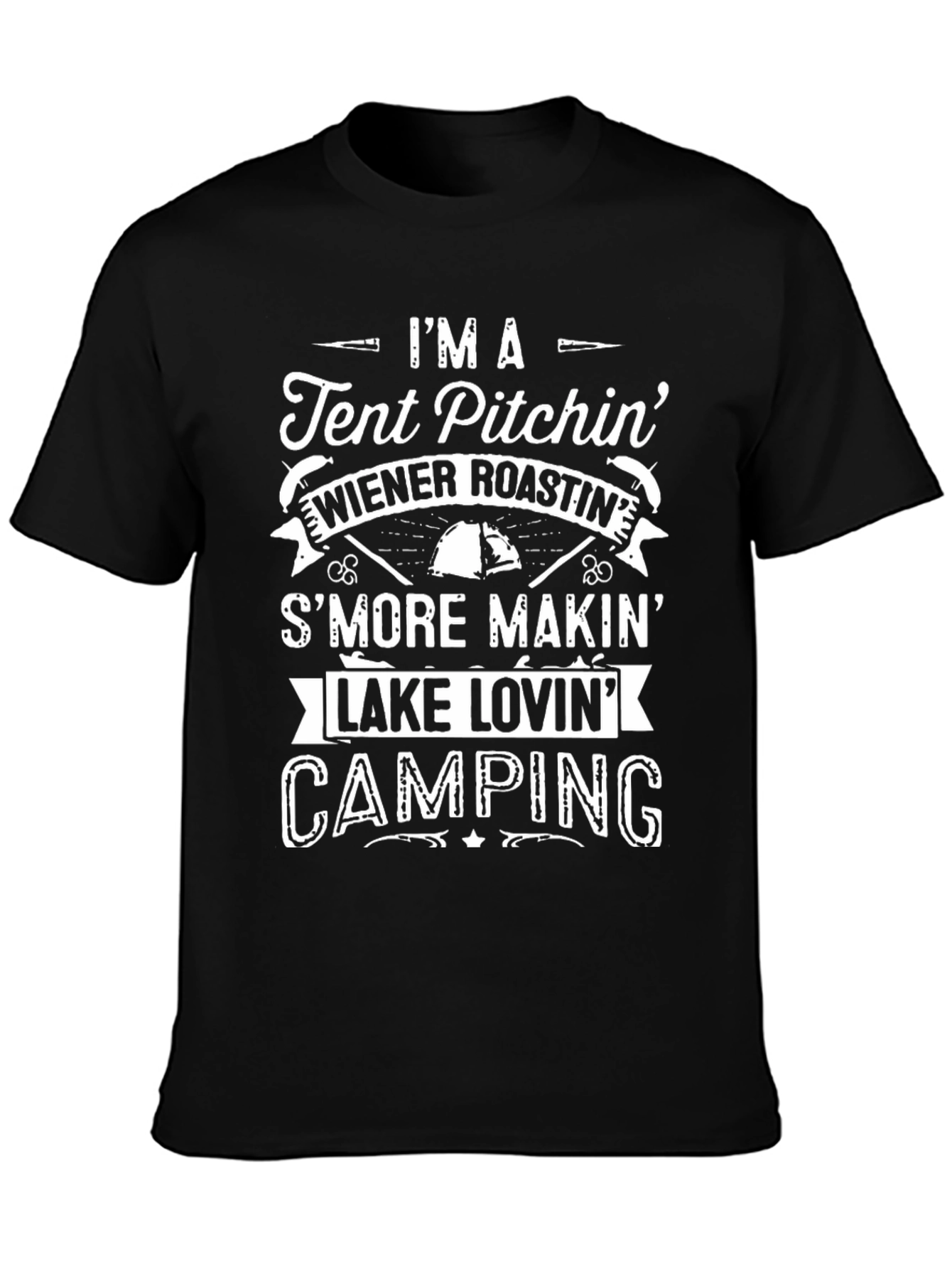 Camping Graphic Tee - Im A Tent Pitchin