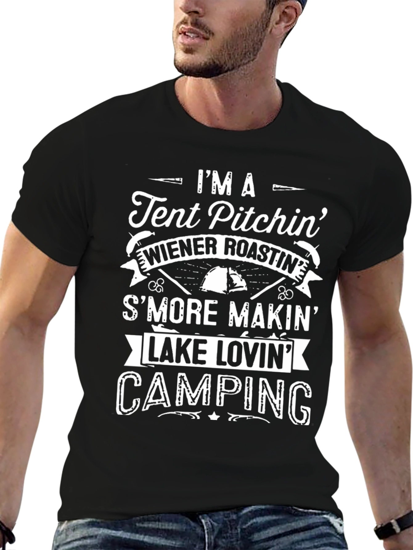 Camping Graphic Tee - Im A Tent Pitchin
