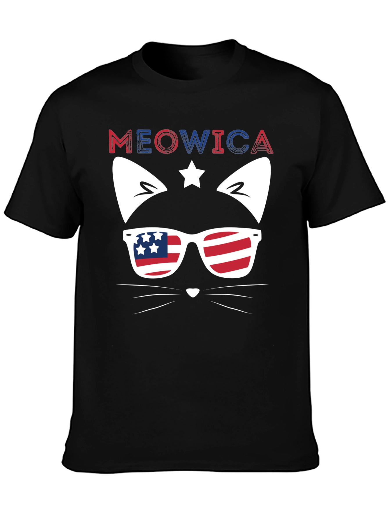 Meowica Cat Patriotic T-Shirt