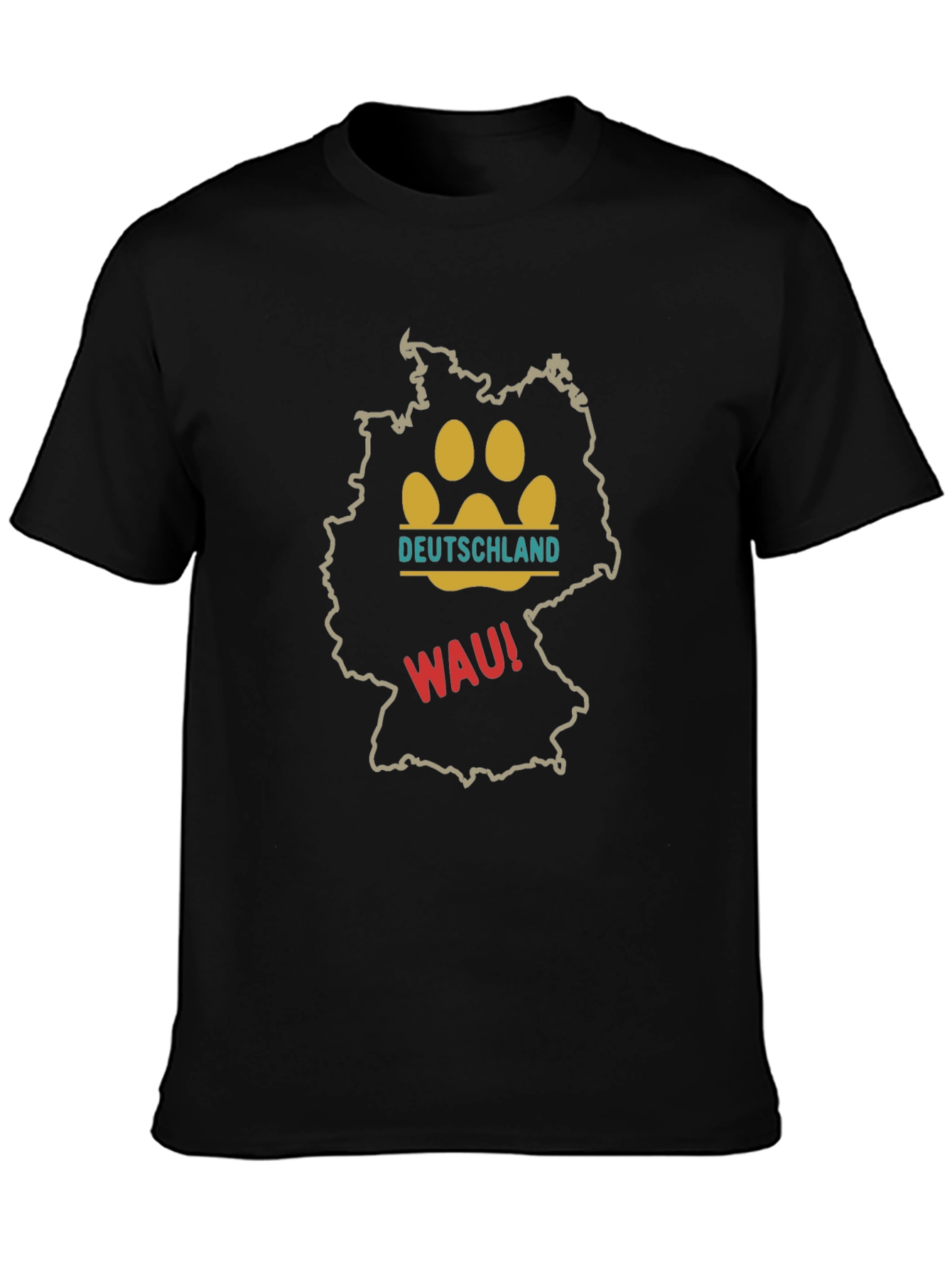 Deutschland Paw Print Graphic Tee