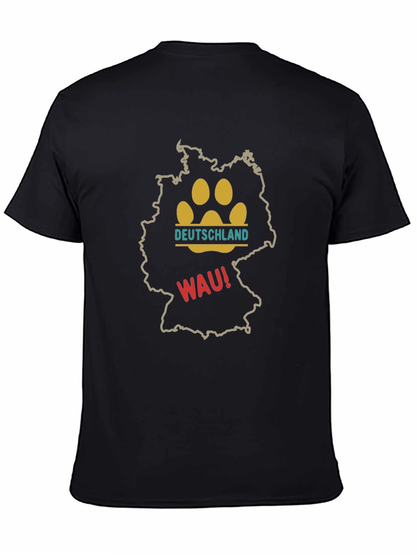 Deutschland Paw Print Graphic Tee
