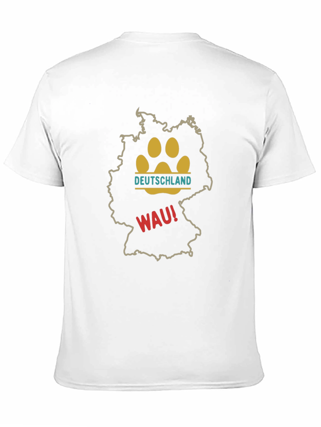 Deutschland Paw Print Graphic Tee