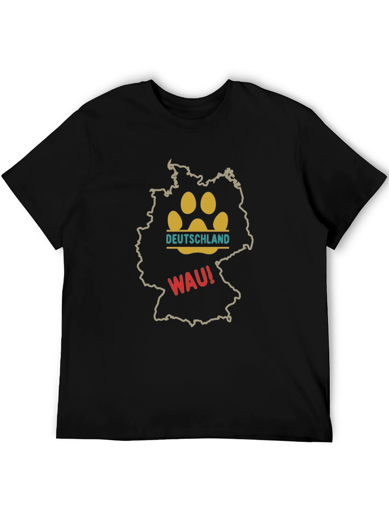 Deutschland Paw Print Graphic Tee