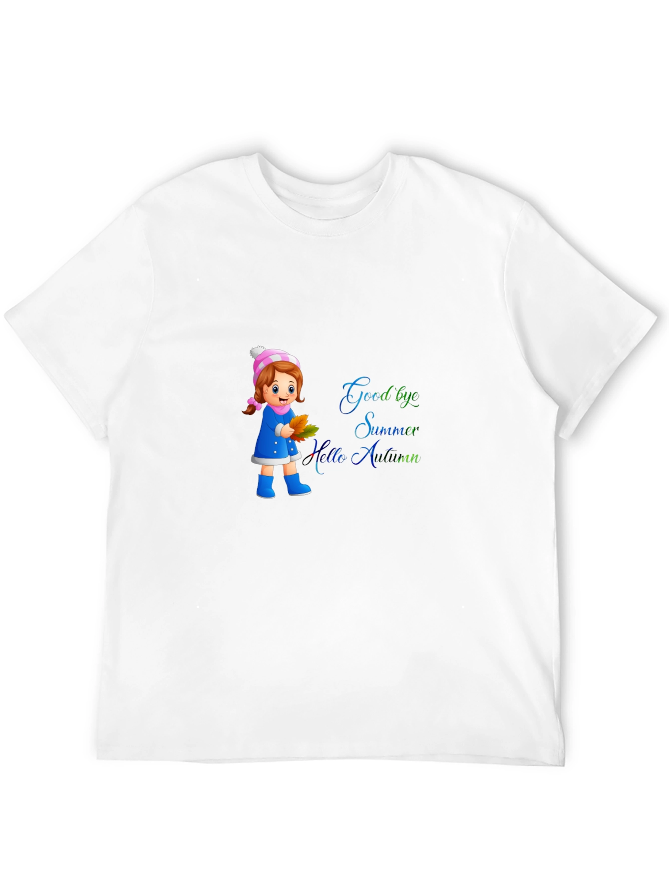 Goodbye Summer Hello Autumn Black T-Shirt