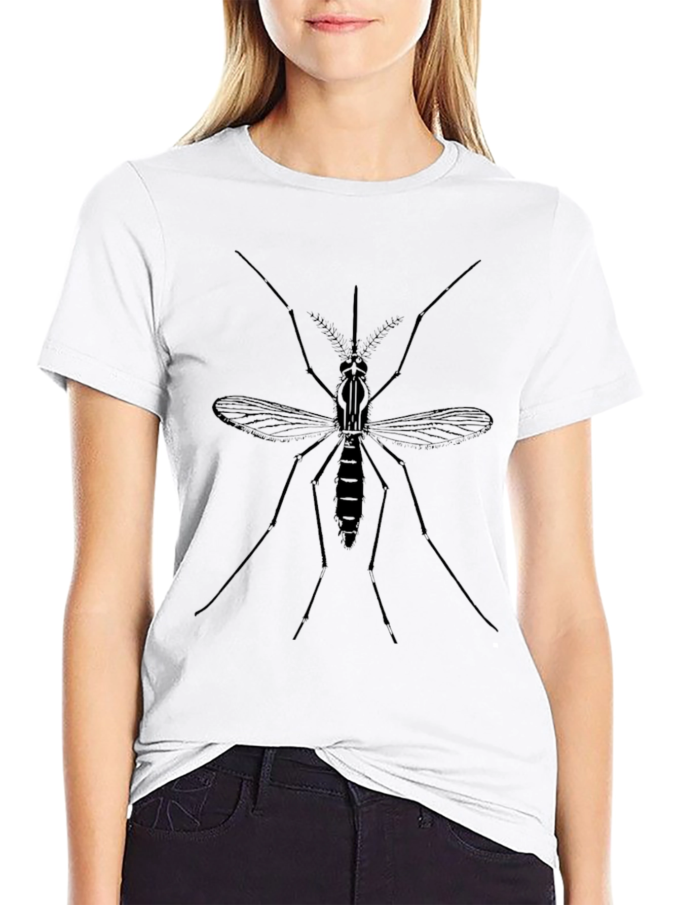 Mosquito Graphic T-Shirt - Black Cotton Tee