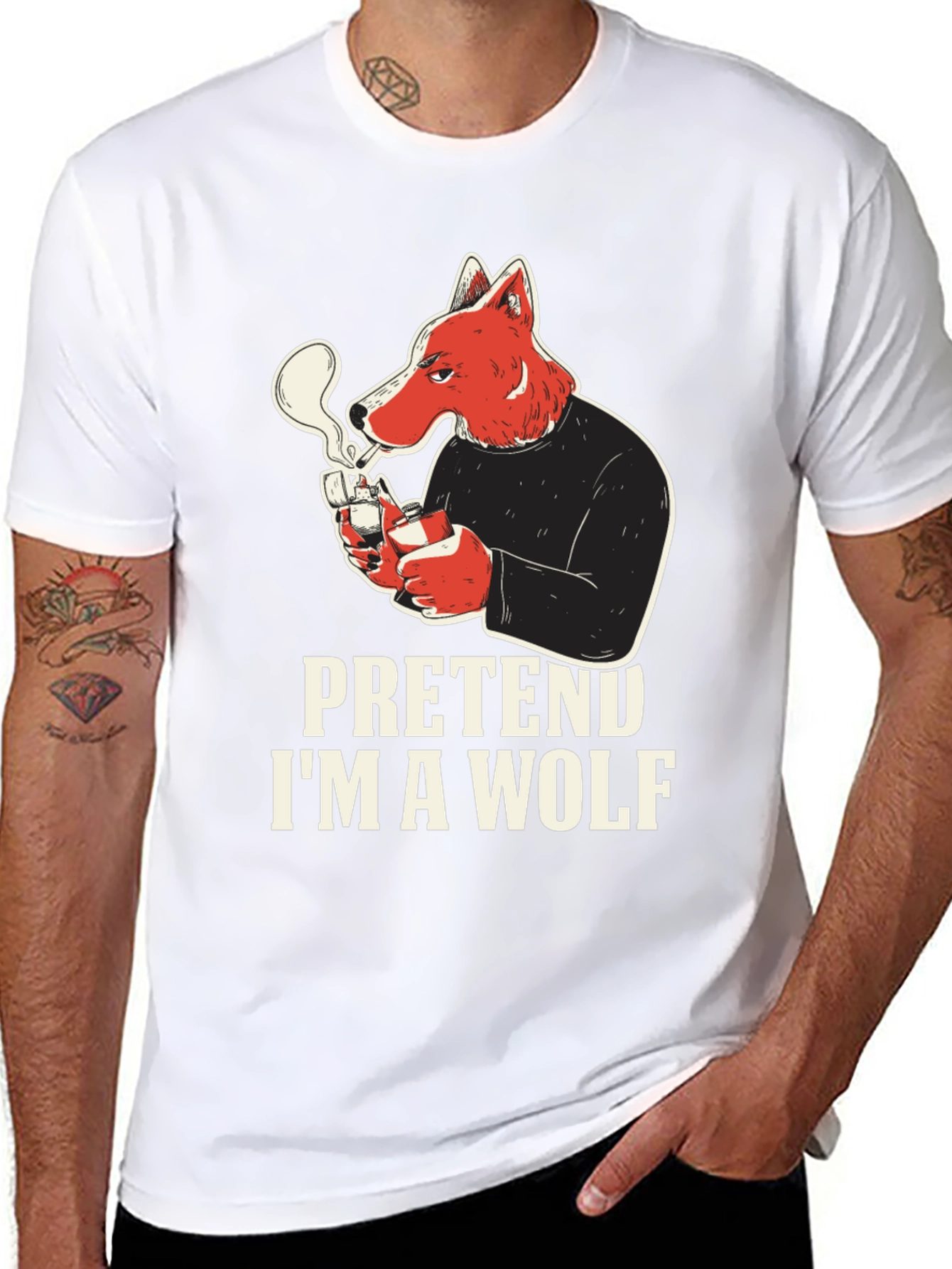 Pretend Im A Wolf Graphic Tee