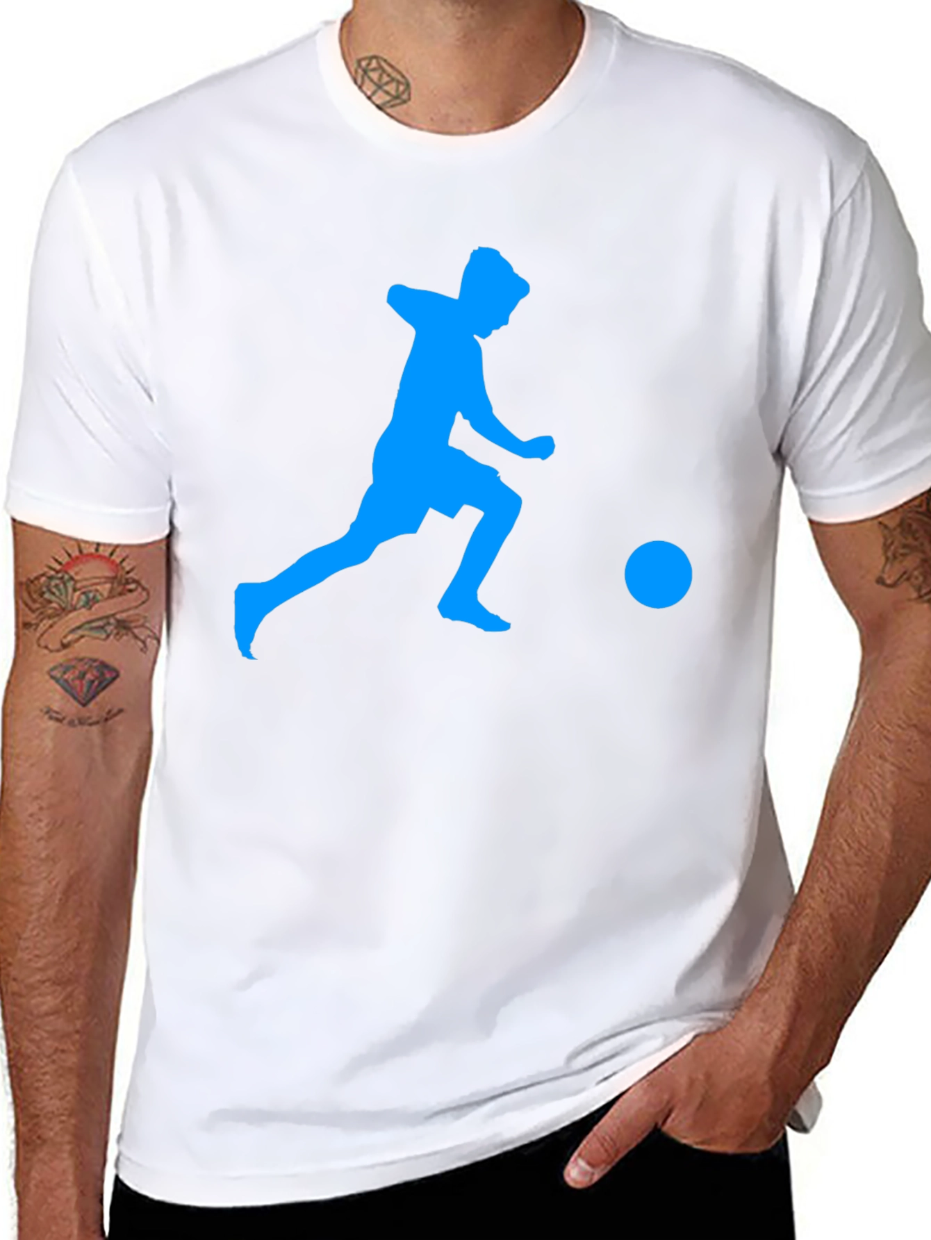 Soccer Player Graphic Tee - Stylish & Comfortable
