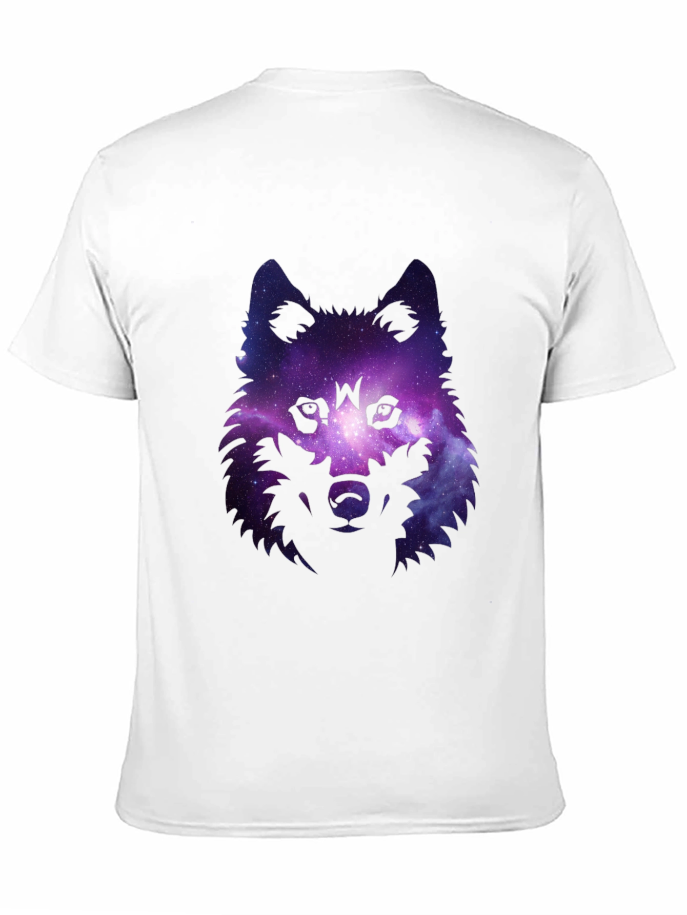 Galaxy Wolf Graphic Tee - Stylish Mens Black T-Shirt