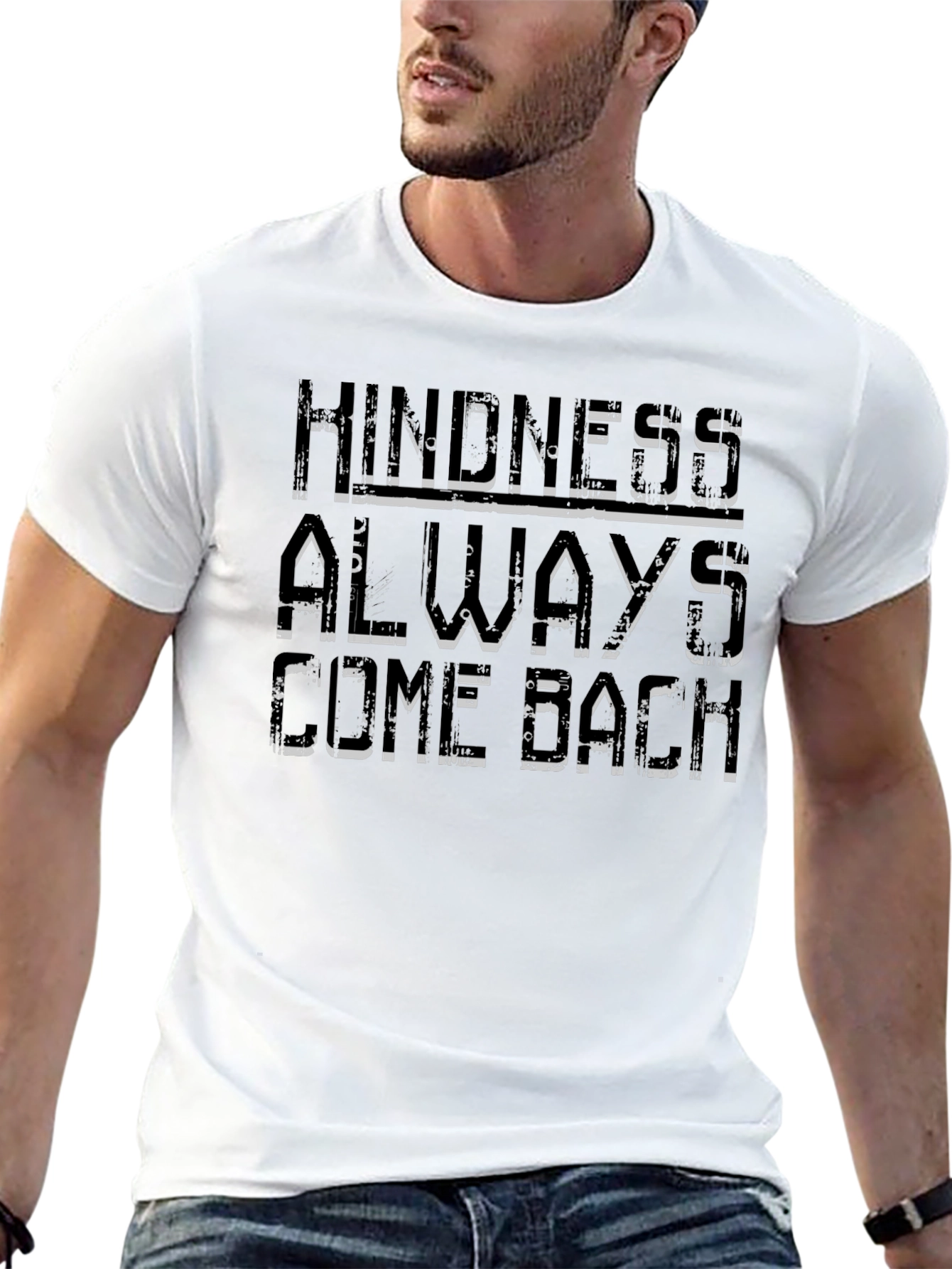 Kindness Always Come Back Black T-Shirt