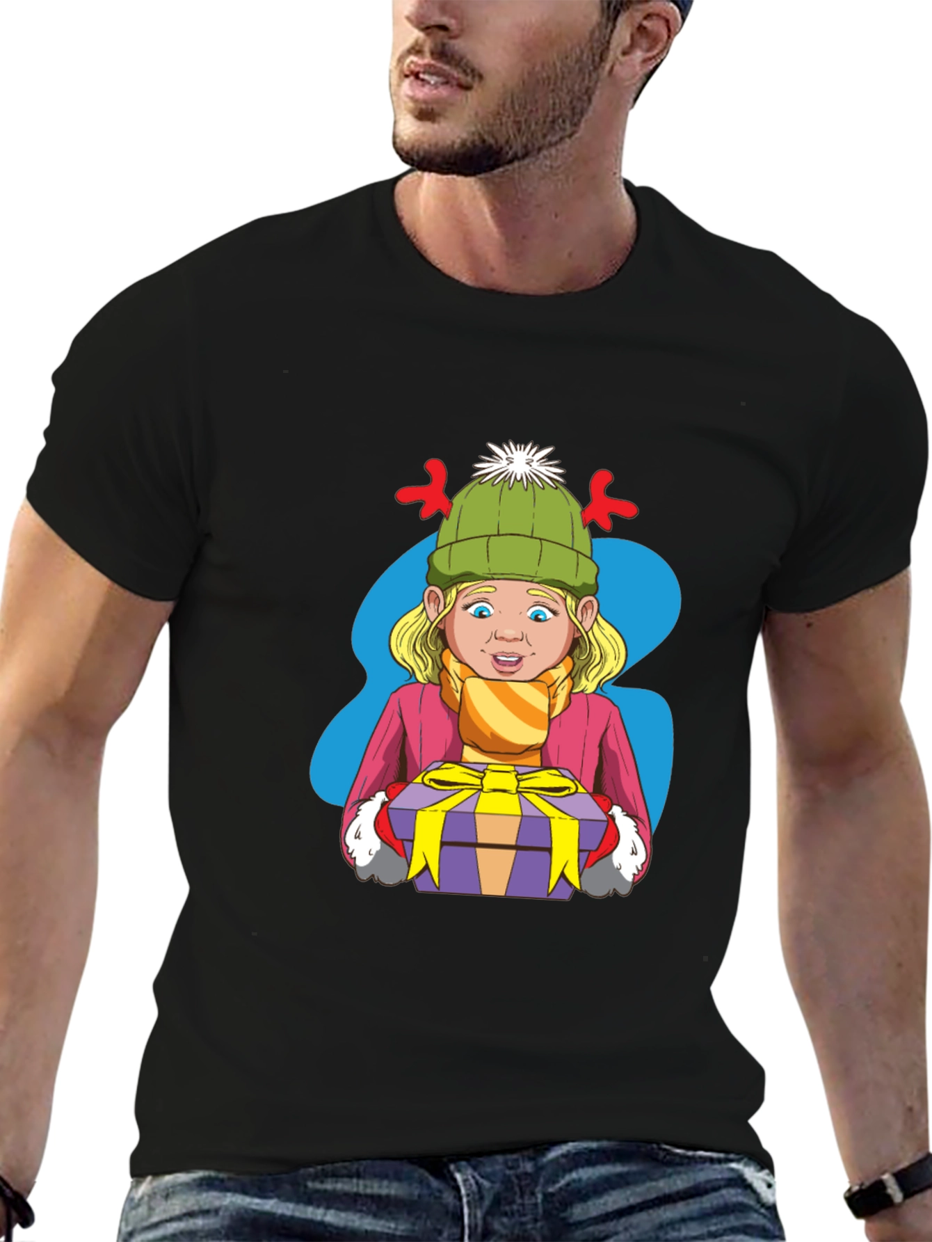 Festive Cartoon Graphic Tee