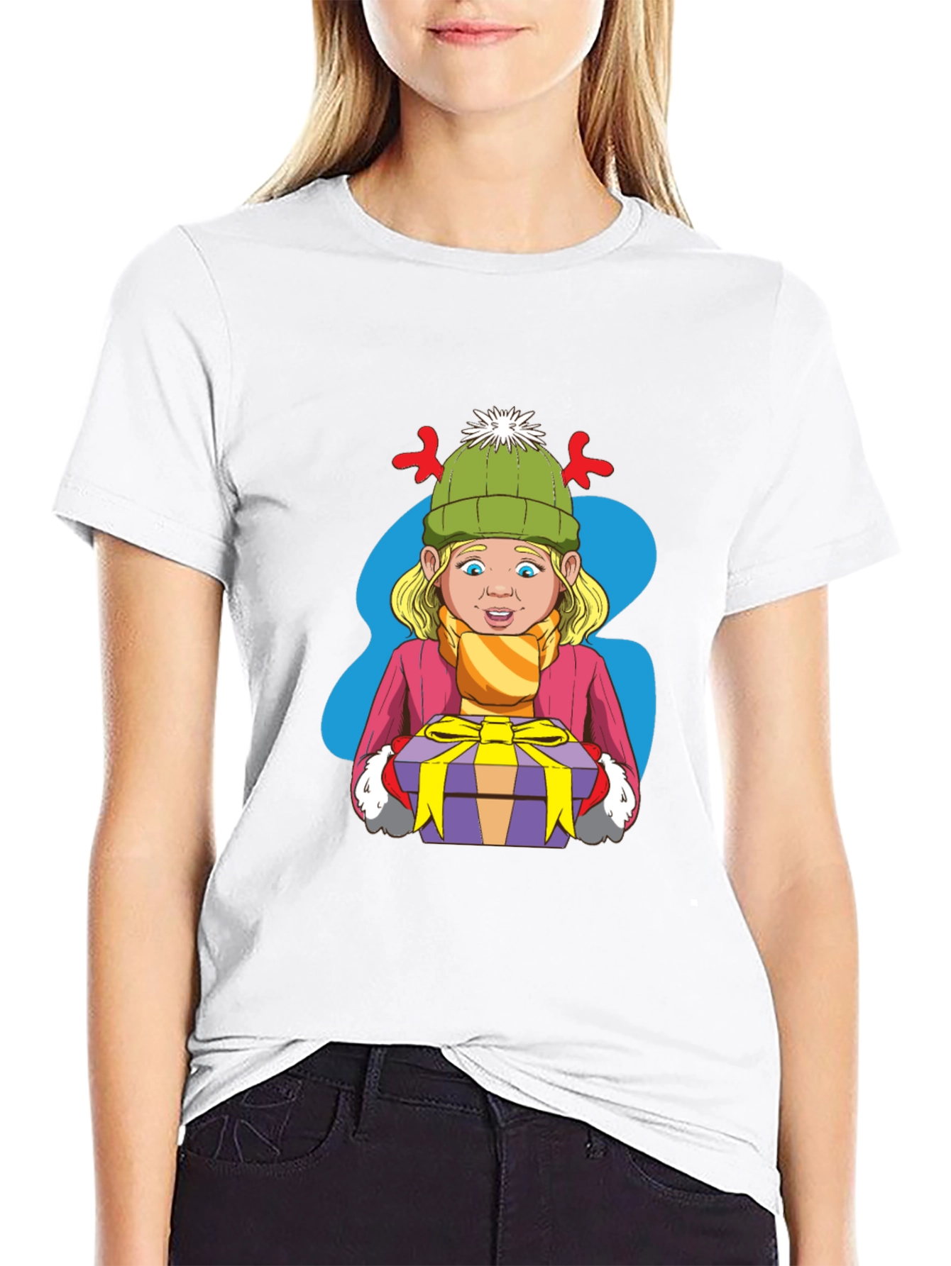 Festive Cartoon Graphic Tee
