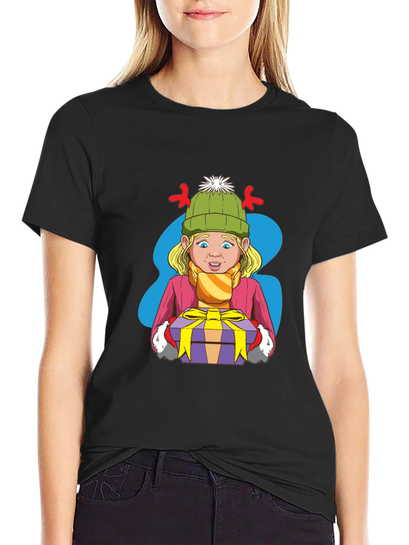 Festive Cartoon Graphic Tee