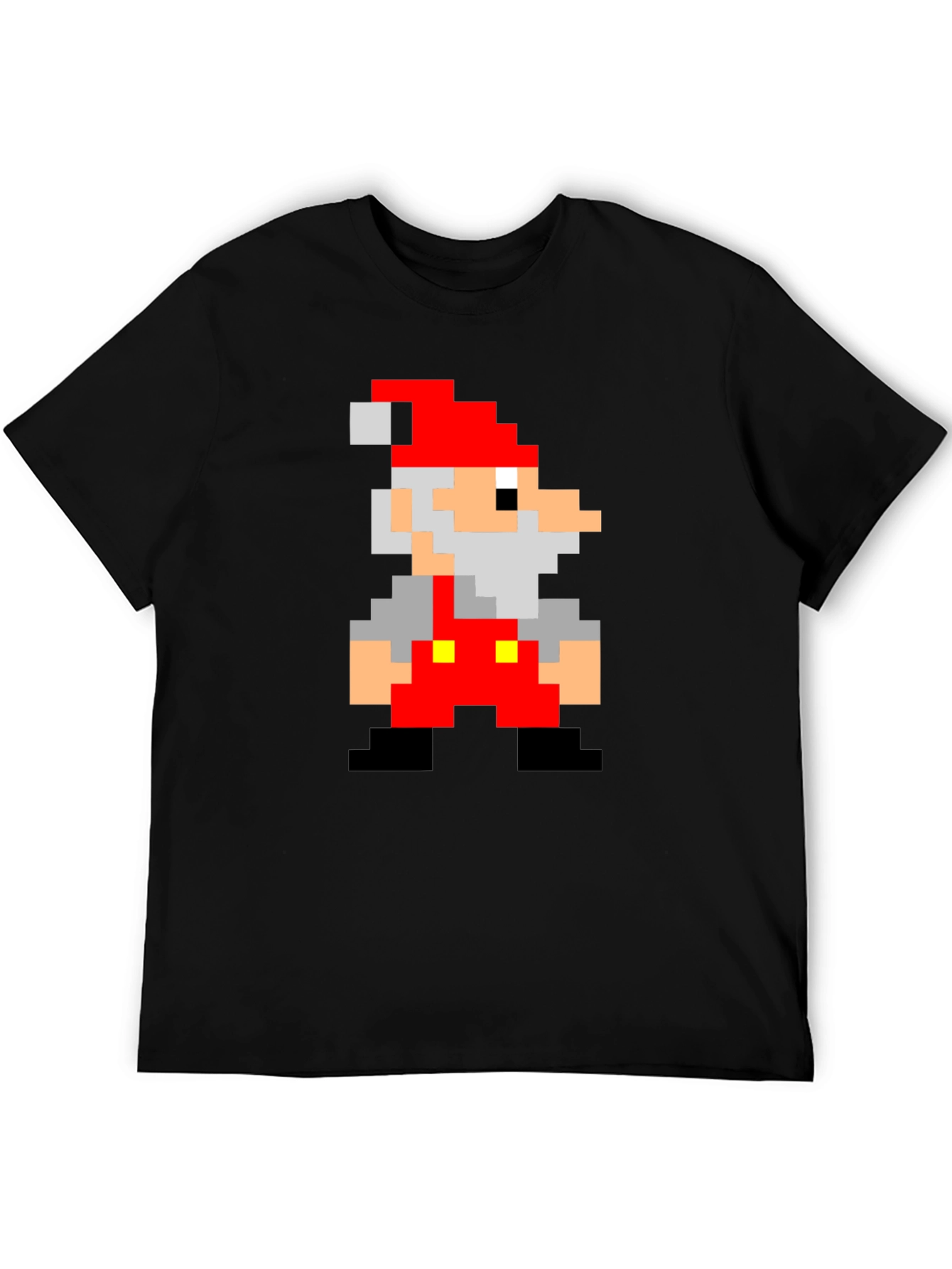Retro Pixel Santa T-Shirt