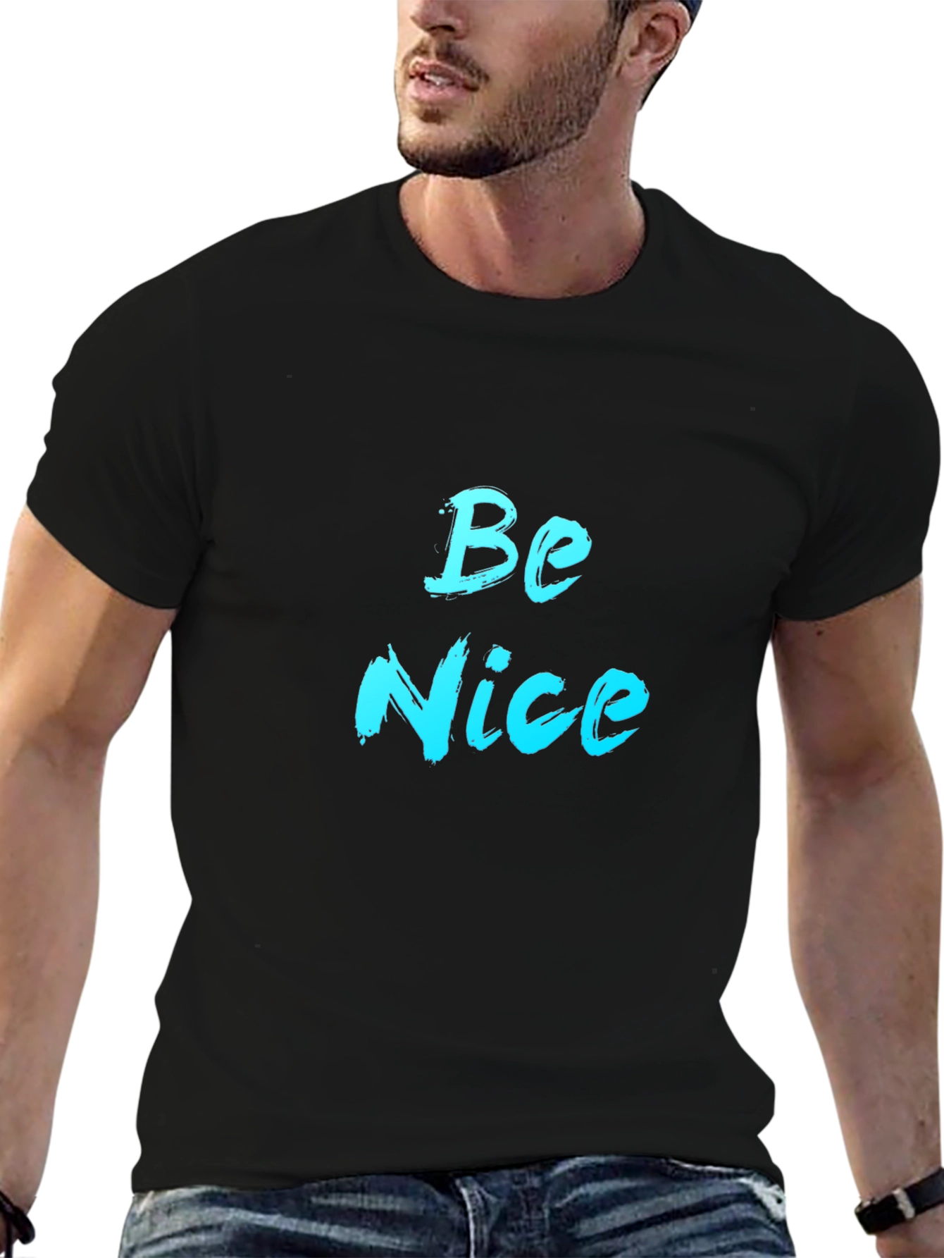 Be Nice Black T-Shirt - Casual Style