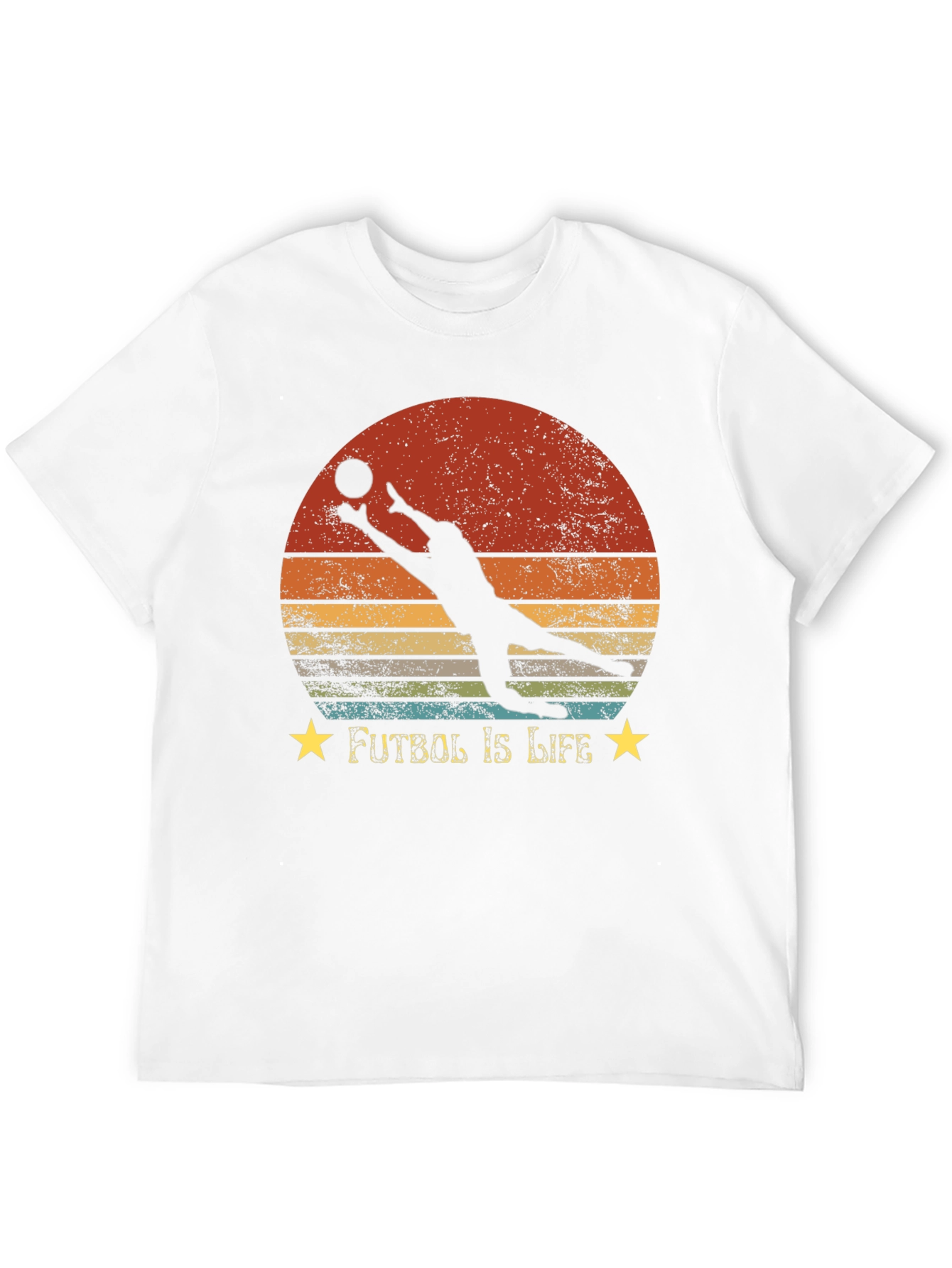Futbol Is Life Graphic T-Shirt - Goalie Design