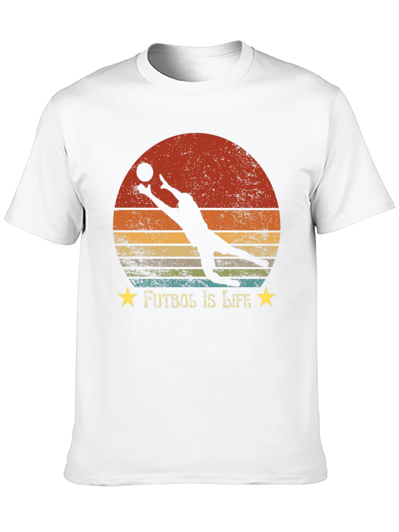 Futbol Is Life Graphic T-Shirt - Goalie Design