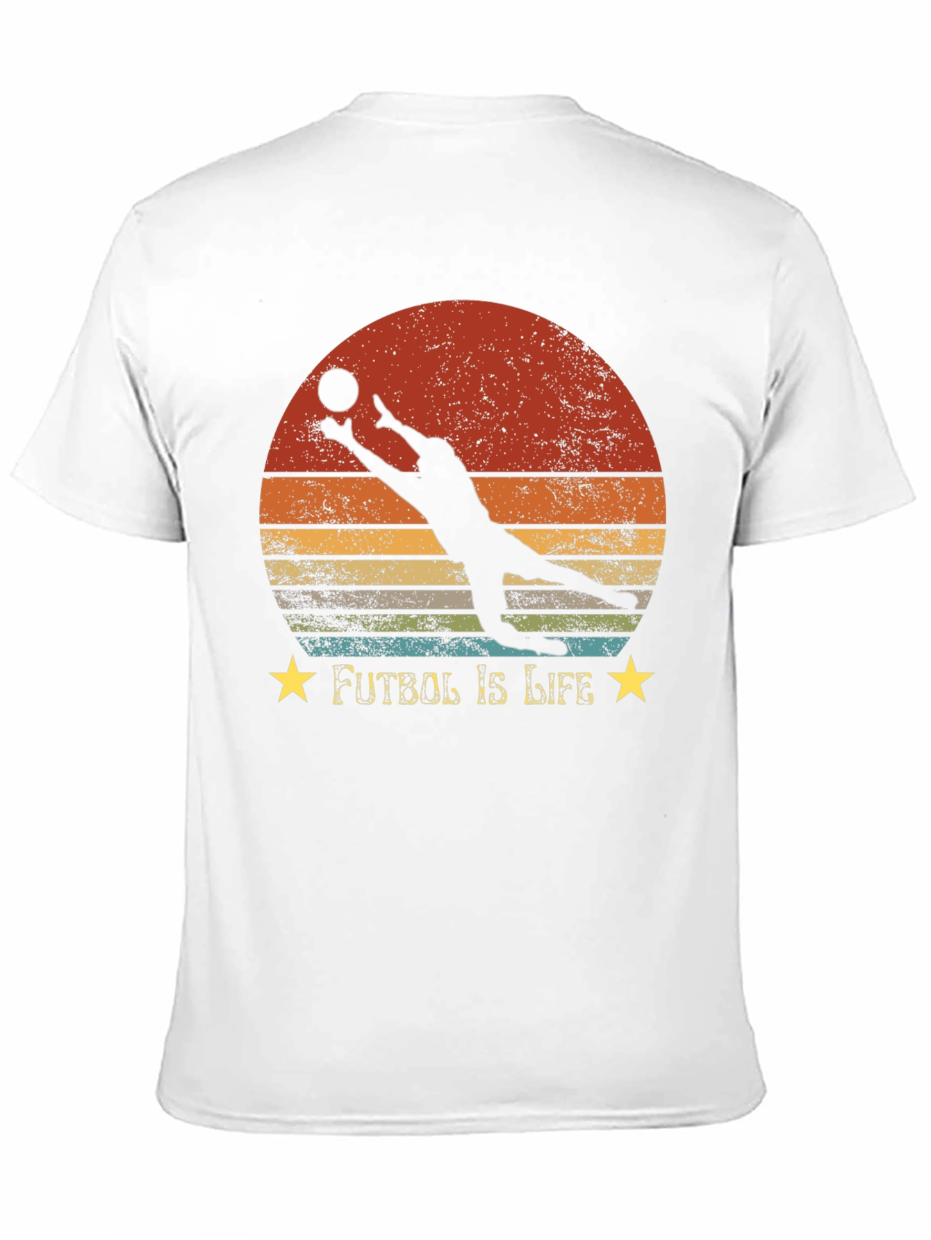Futbol Is Life Graphic T-Shirt - Goalie Design