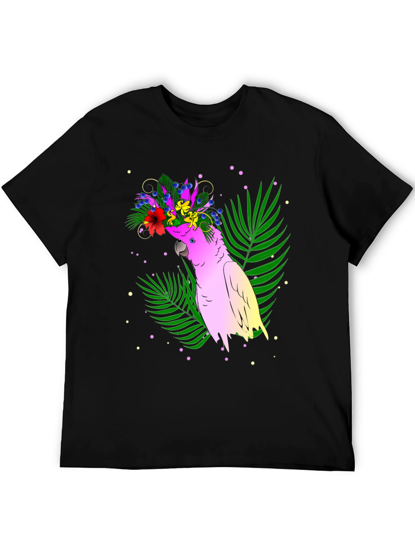 Tropical Parrot Graphic Tee - Vibrant Summer Style