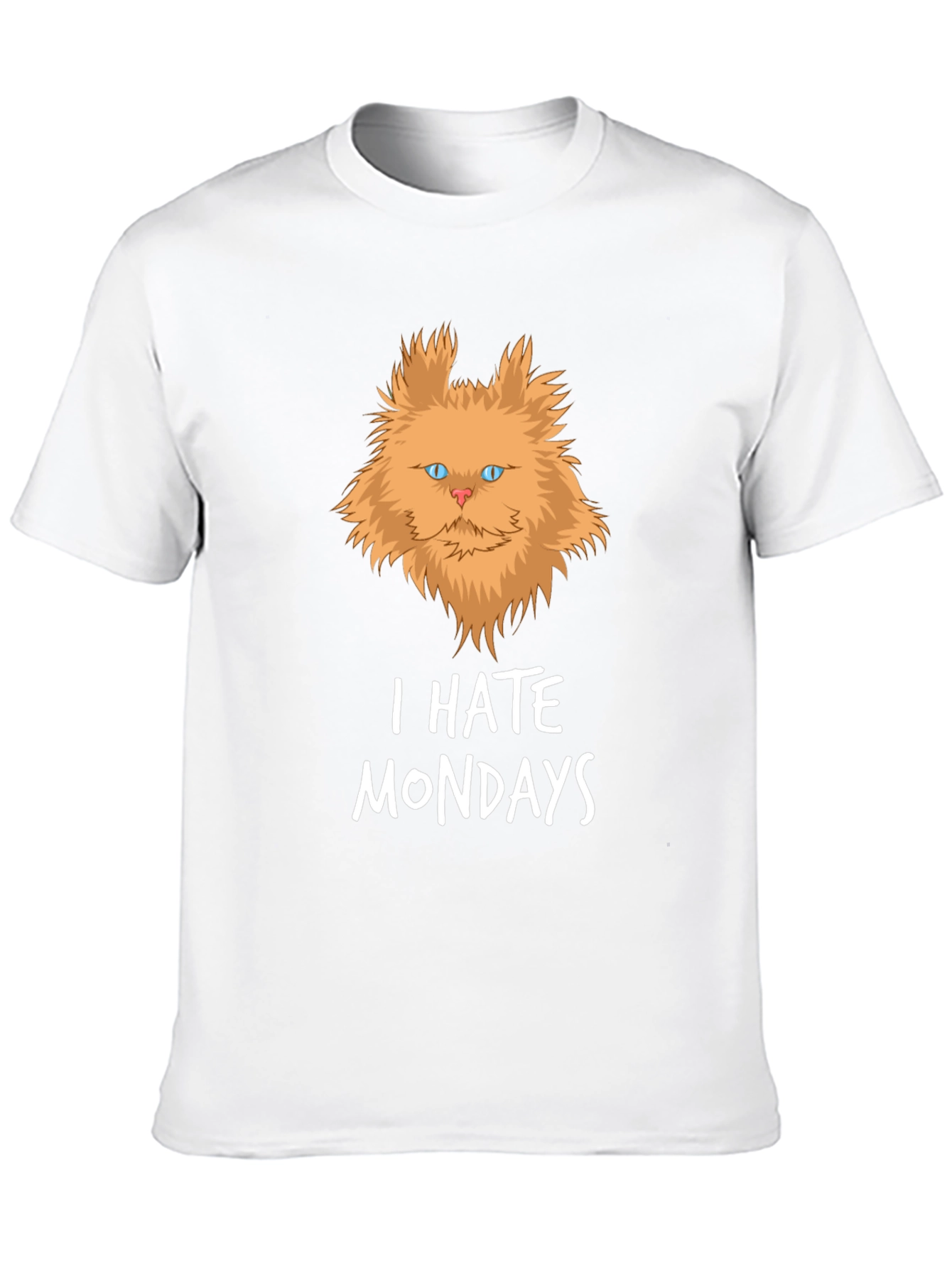 I Hate Mondays Funny Cat Graphic T-Shirt