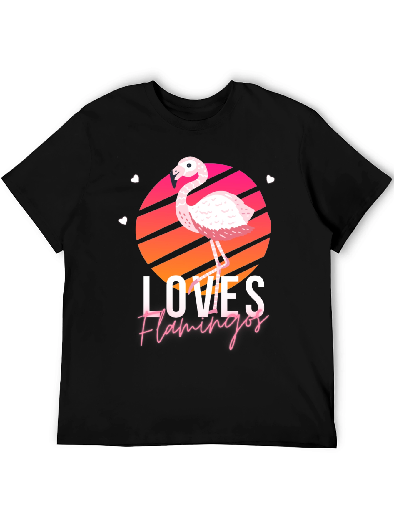 Loves Flamingos Graphic Tee