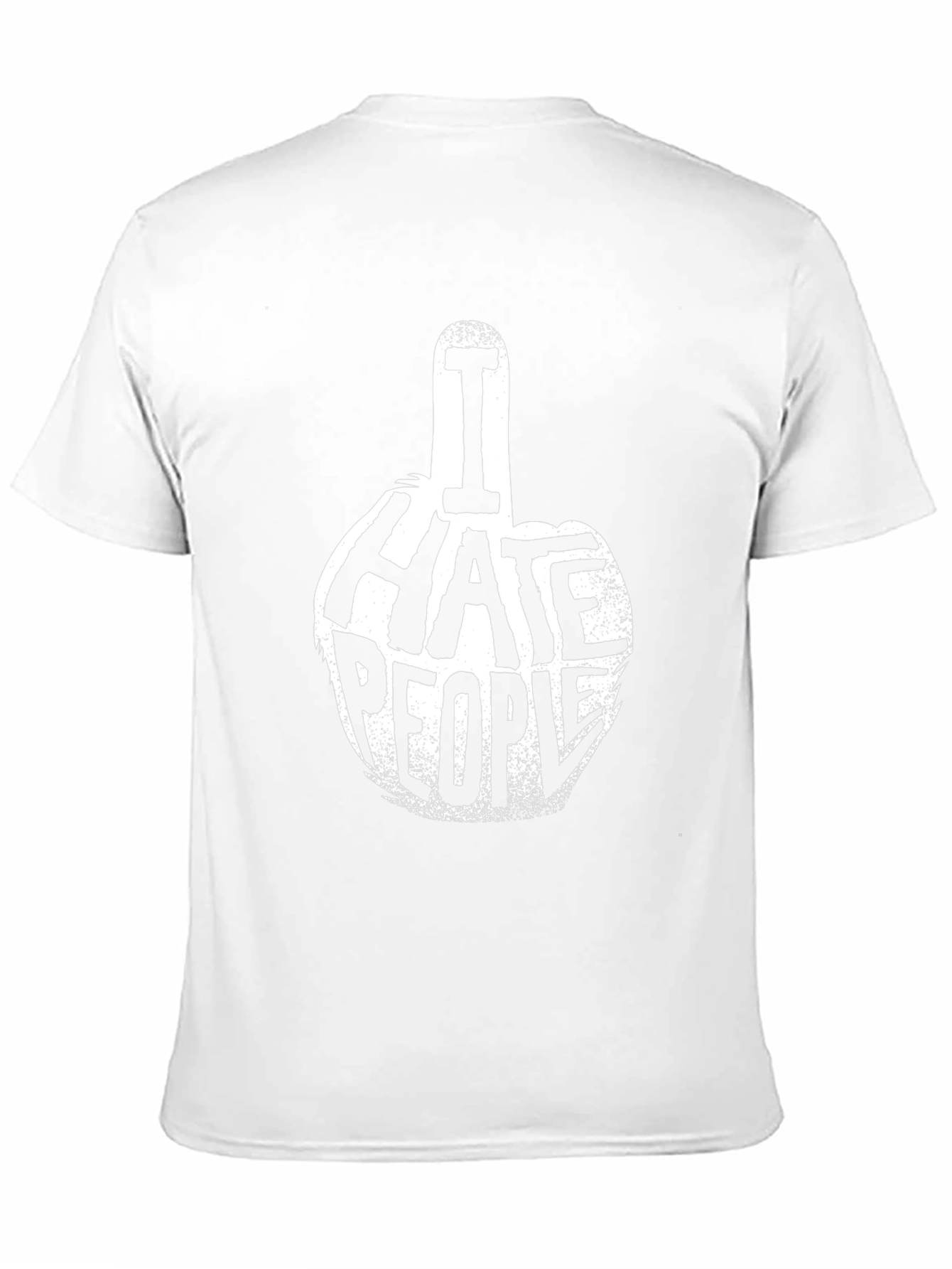 I Hate People Graphic Tee - Black Cotton T-Shirt
