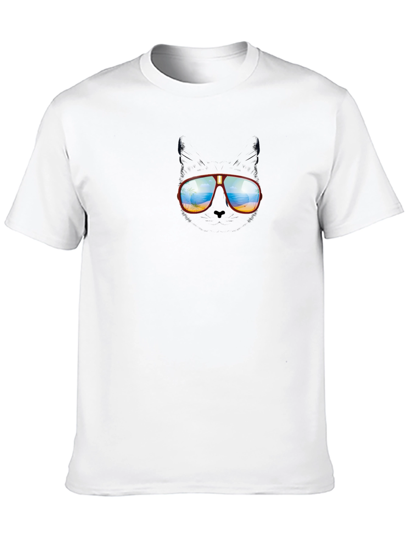 Cool Cat in Shades Graphic T-Shirt