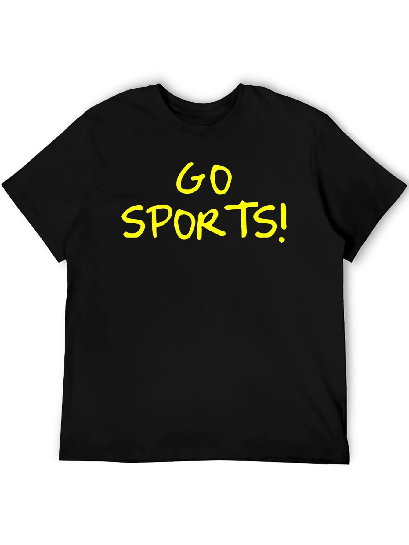 Go Sports! Black Graphic T-Shirt