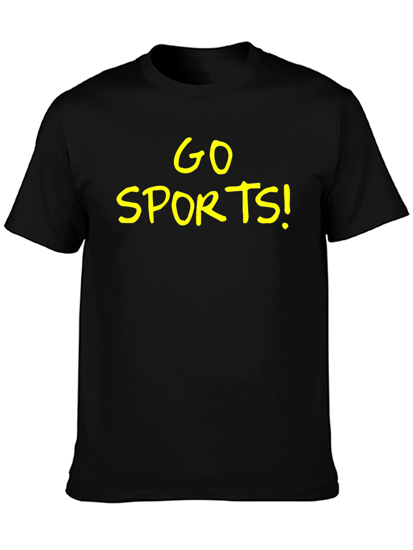 Go Sports! Black Graphic T-Shirt