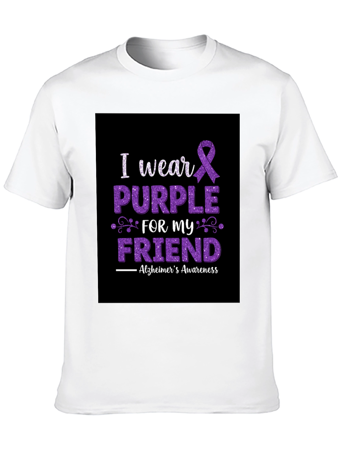Purple Alzheimers Awareness T-Shirt
